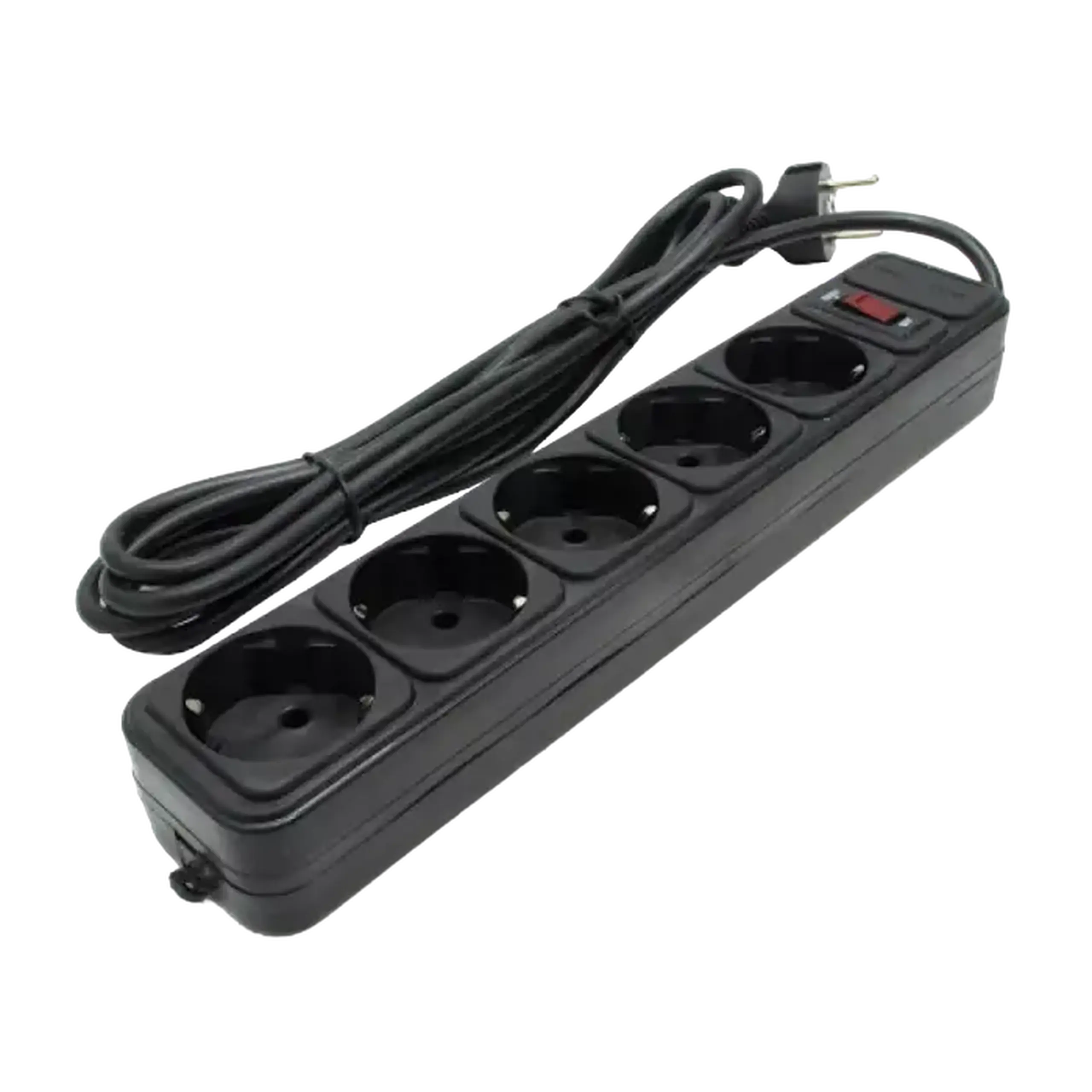Prelungitor electric Power UP3-B-1.8UPS, 5 Prize, 1,8m, Negru