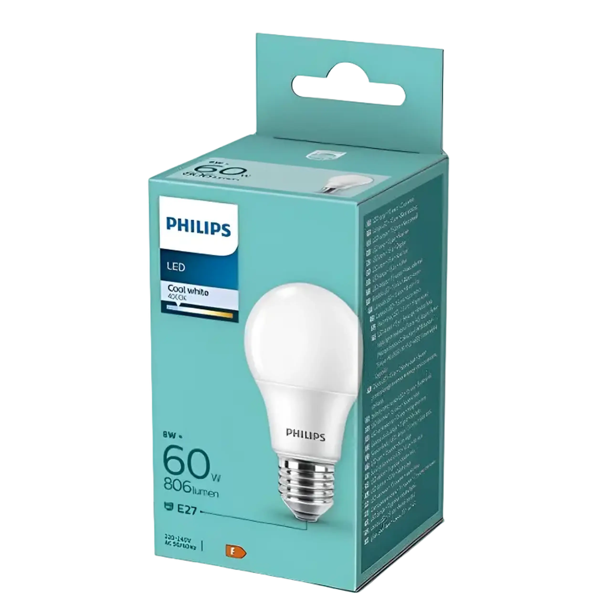 Bec inteligent Philips FR ND 1PF/6, E27, Alb rece