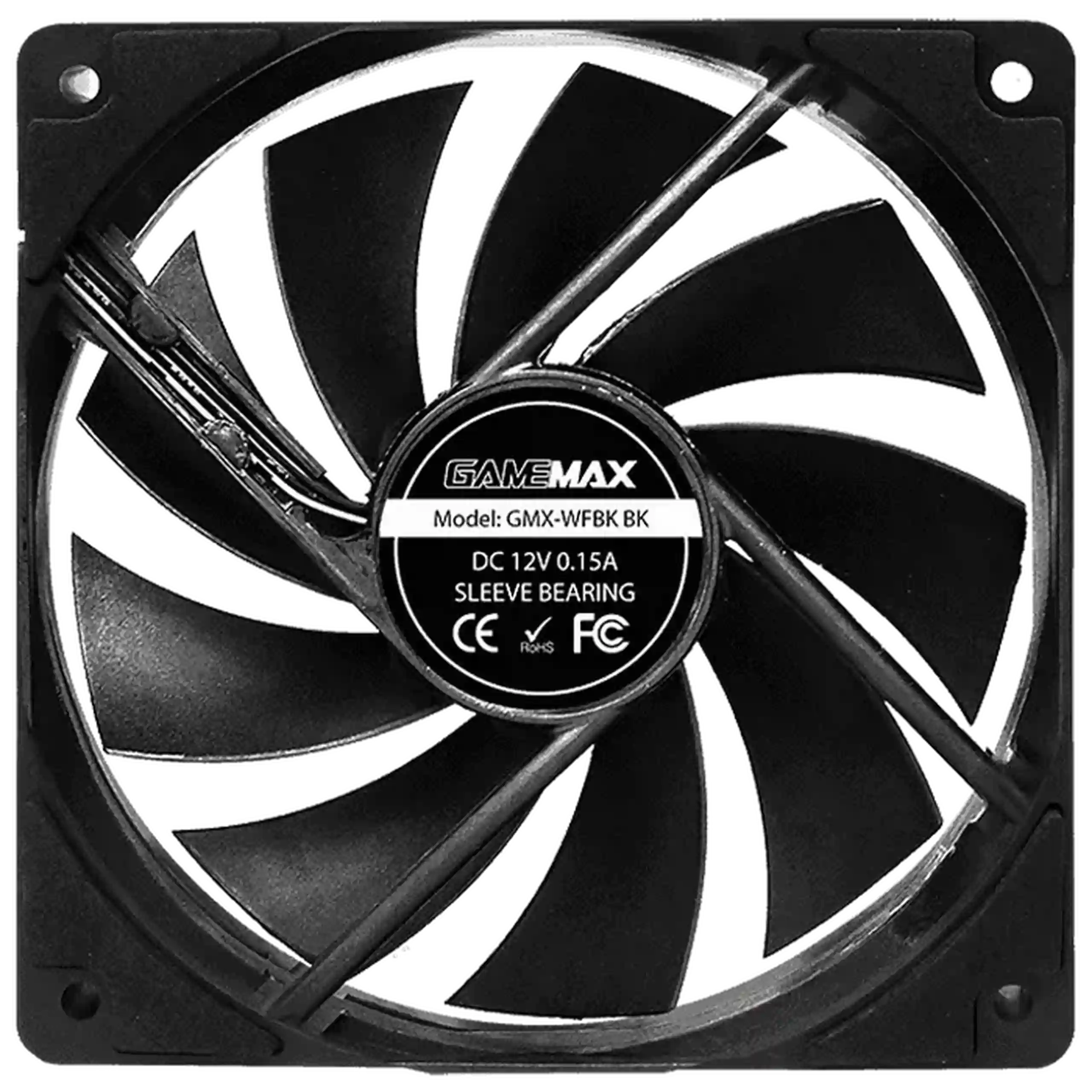 Ventilator PC Gamemax GMX-WFBK BK, 120 mm