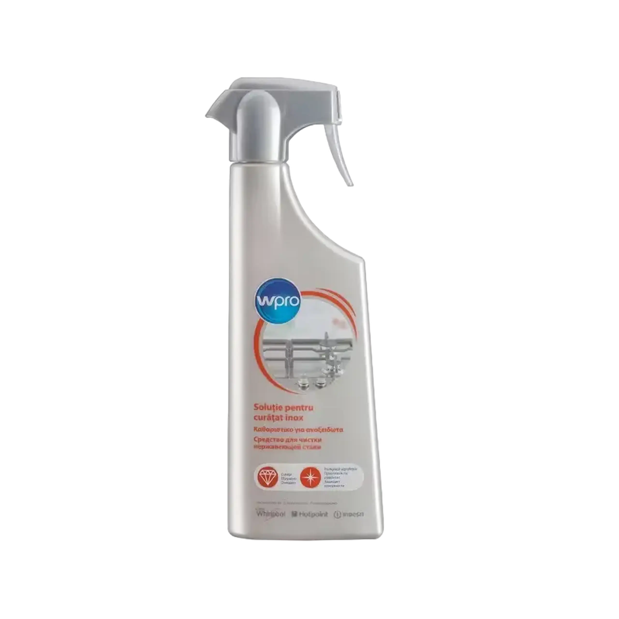 Spray pentru curățat inox Whirlpool Wpro, 500 ml