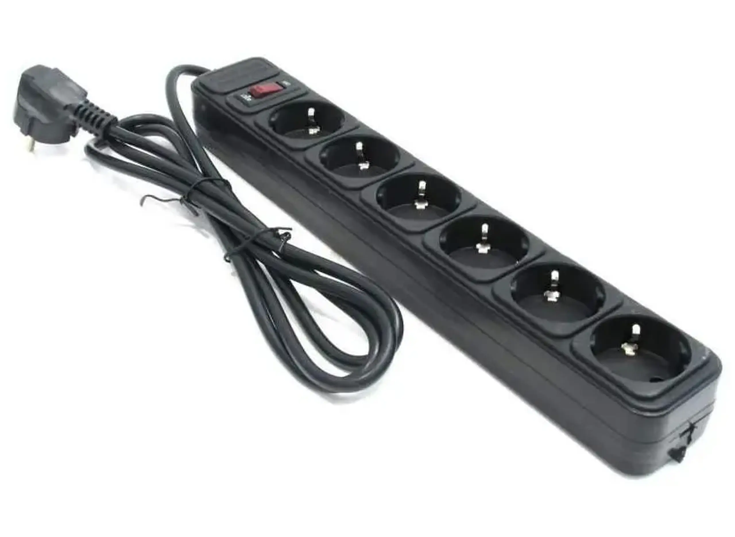 Prelungitor electric Power UP6-B-15PPB, 6 Prize, 4,5m, Negru