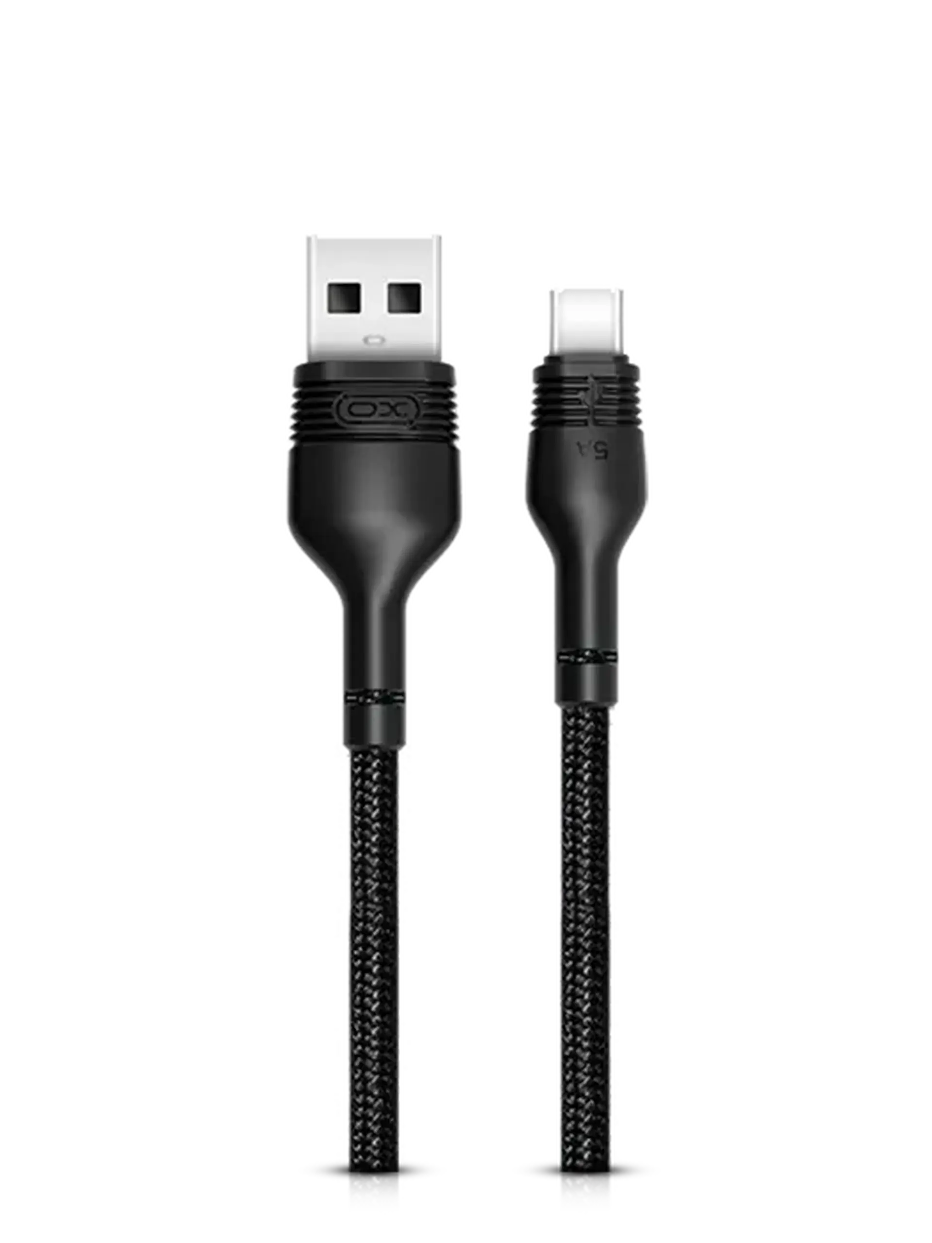 Cablu încărcare și sincronizare XO NB55, USB Type-A/USB Type-C, 1m, Negru