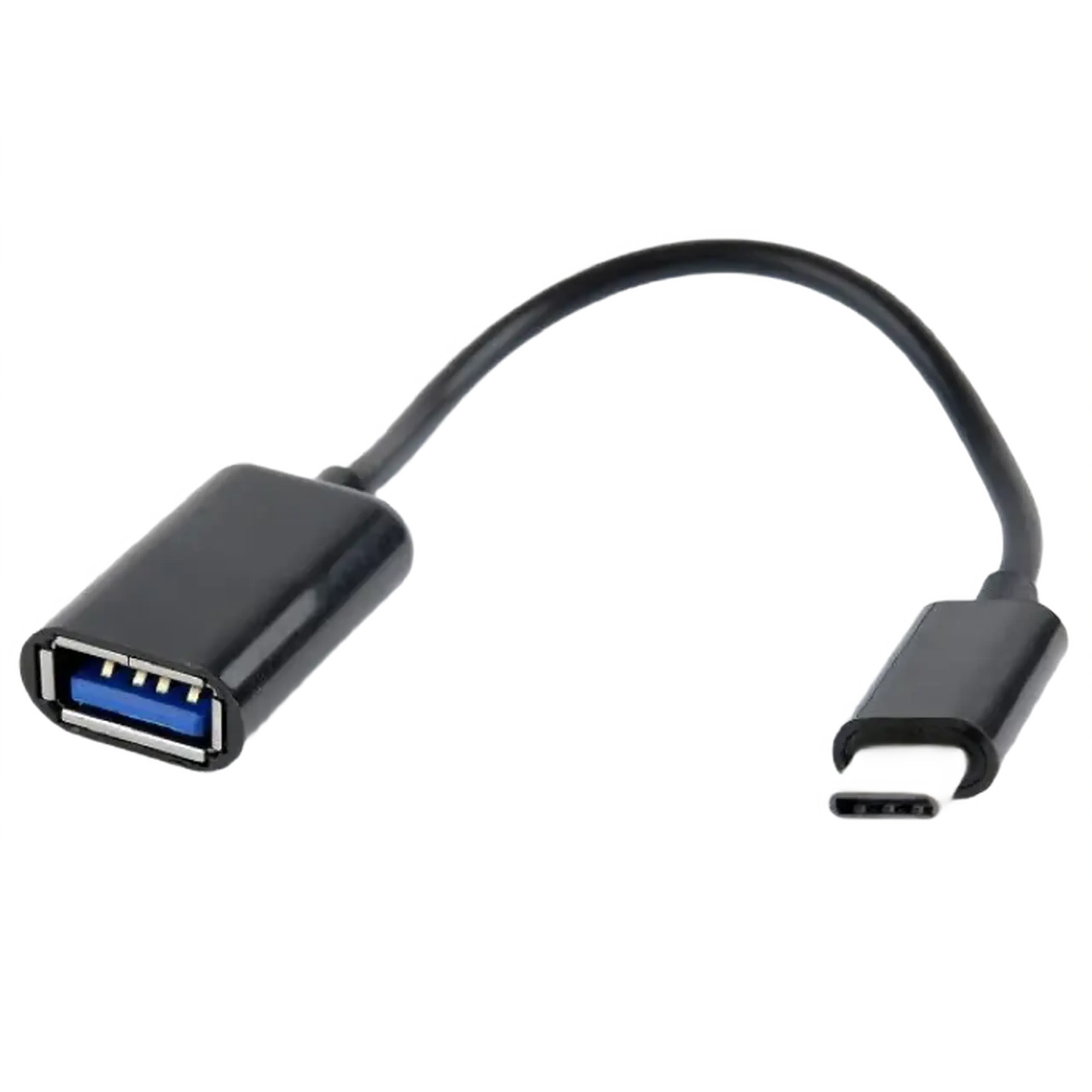 Adaptor Cablexpert A-OTG-CMAF2-01, USB Type-A (F)/USB Type-C, 0,2m, Negru