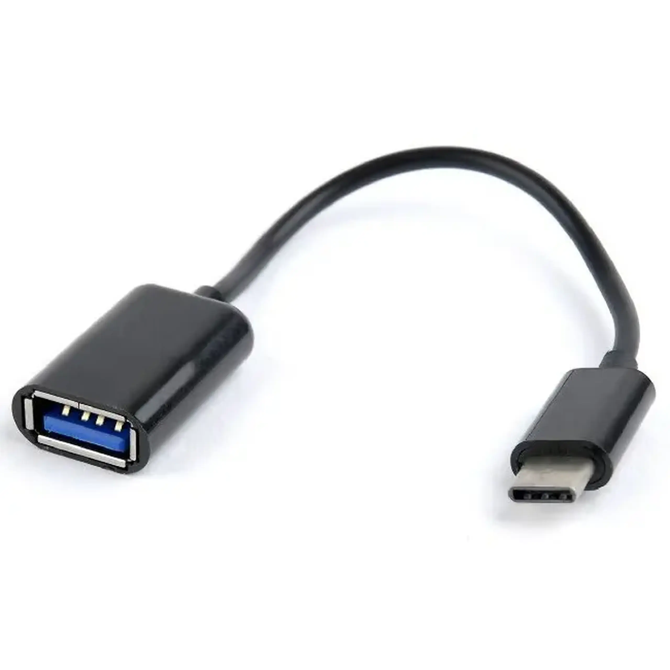 Adaptor Cablexpert A-OTG-CMAF2-01, USB Type-A (F)/USB Type-C, 0,2m, Negru