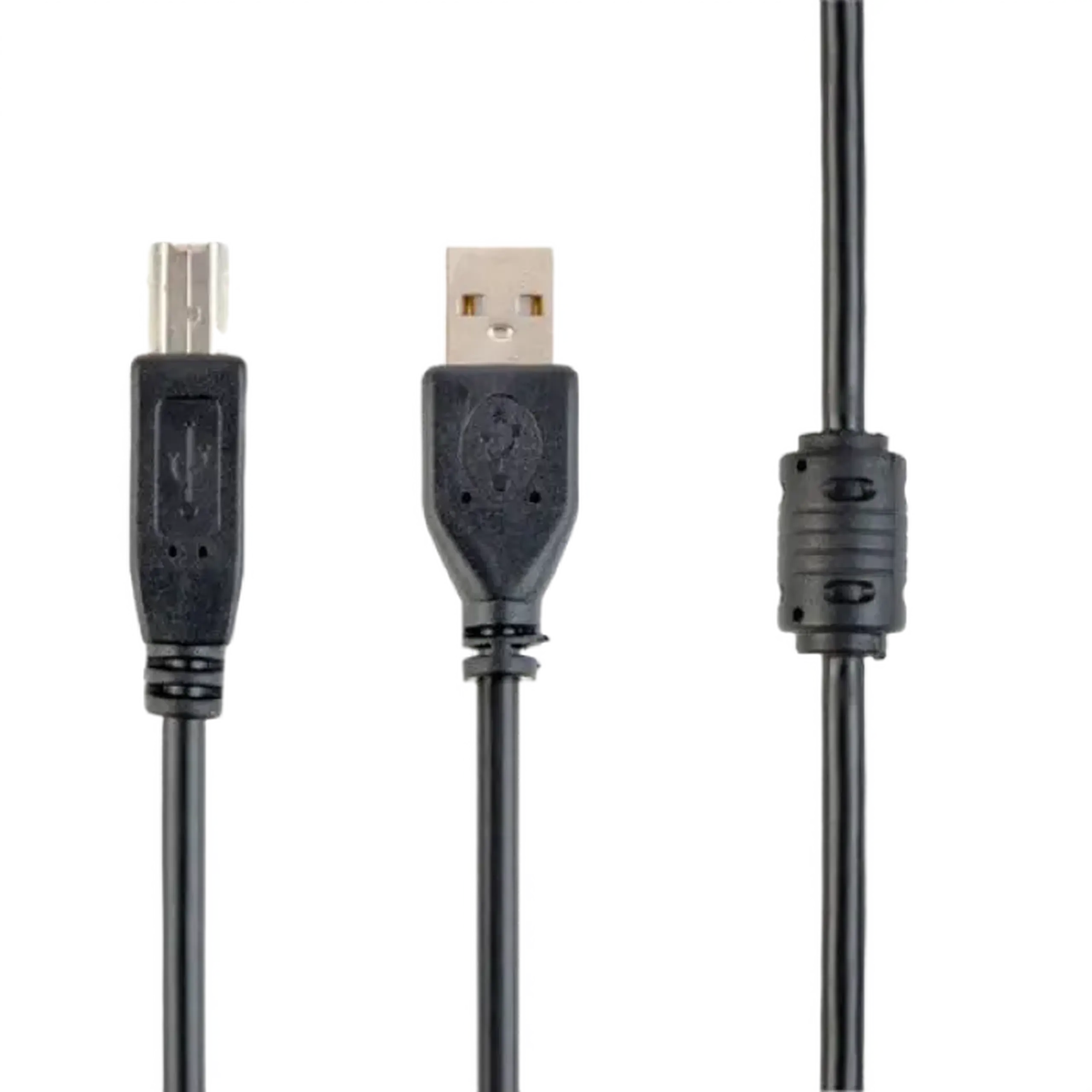 Cablu de comunicație Cablexpert CCF-USB2-AMBM-10, USB Type-A/USB Type-B, 3m, Negru
