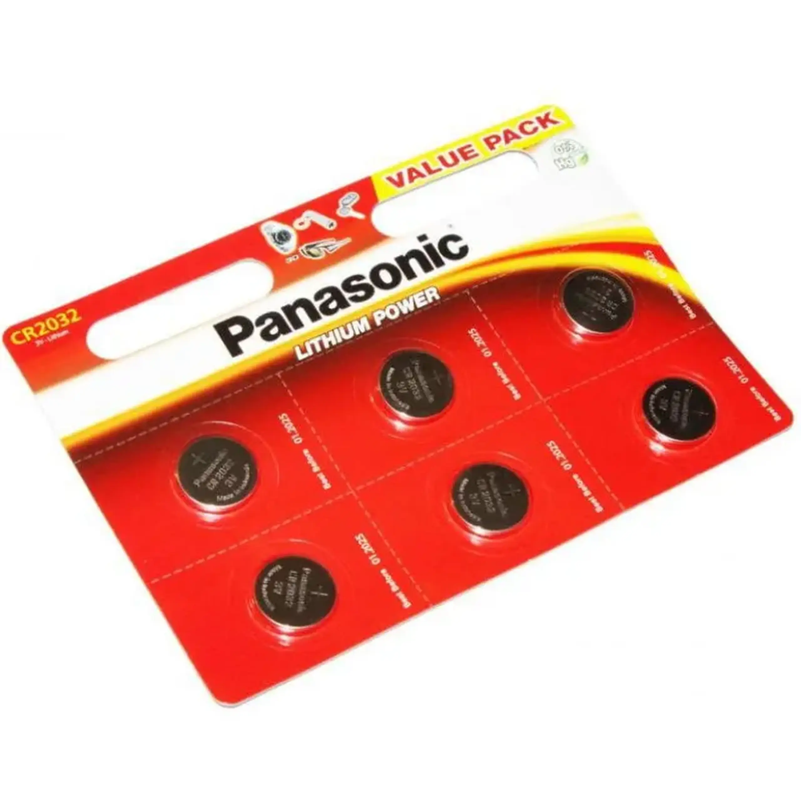 CR2032, Blister*6, Panasonic, CR - 2032EL/6B