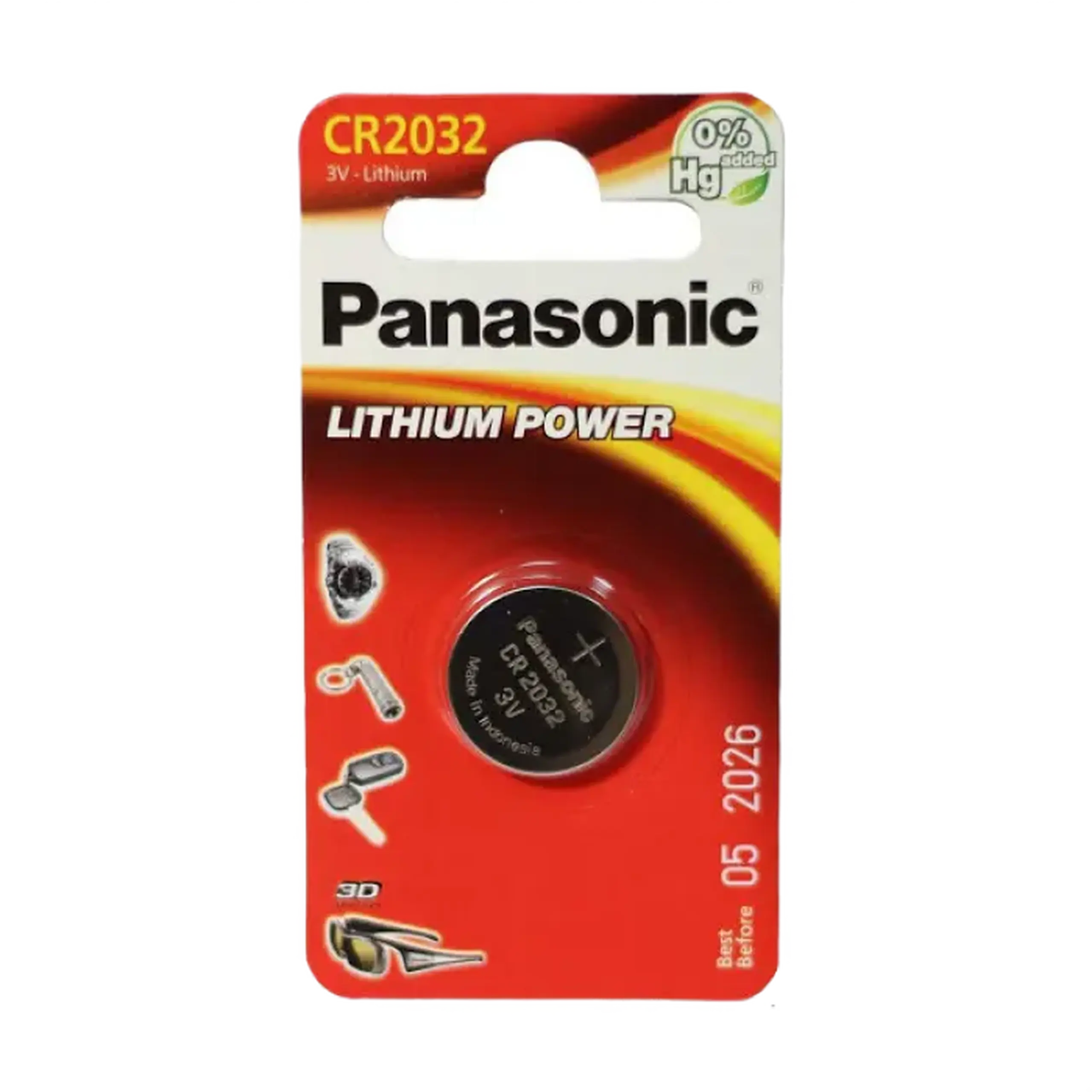 Baterii rotunde Panasonic CR-2032EL, CR2032, 1buc.