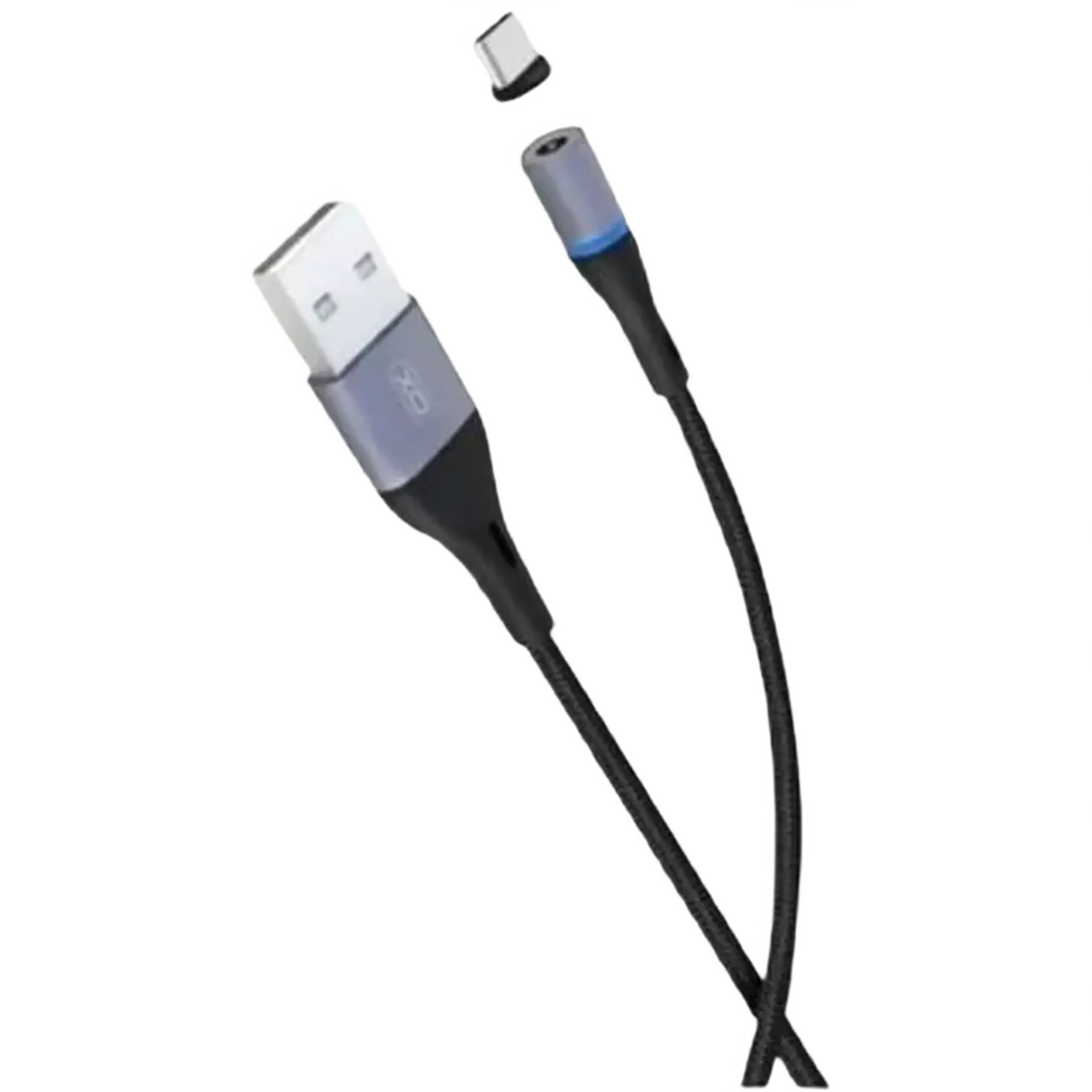 Cablu încărcare și sincronizare XO NB125, USB Type-A/USB Type-C, 1m, Negru