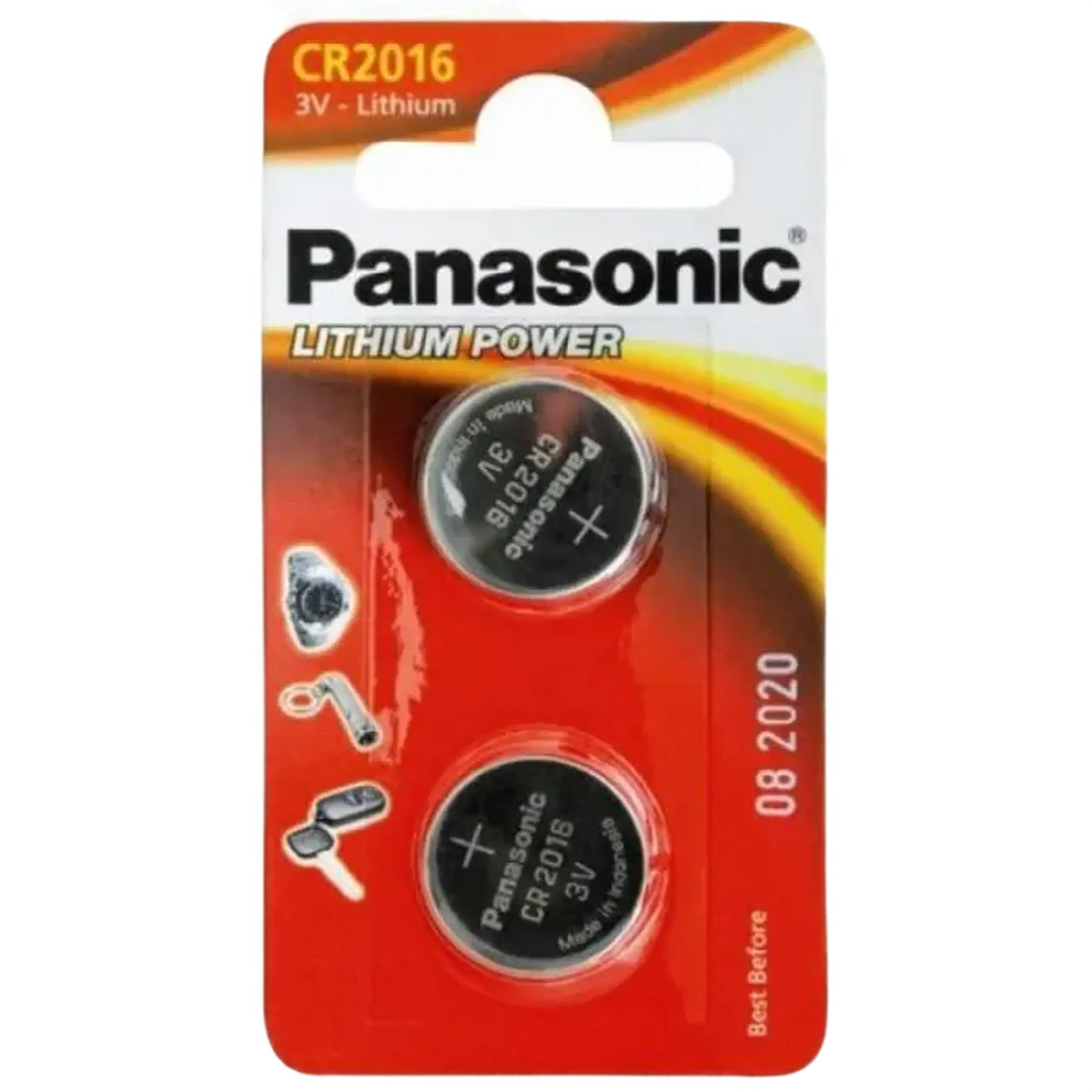 Baterii rotunde Panasonic CR-2016EL, CR2016, 2buc.