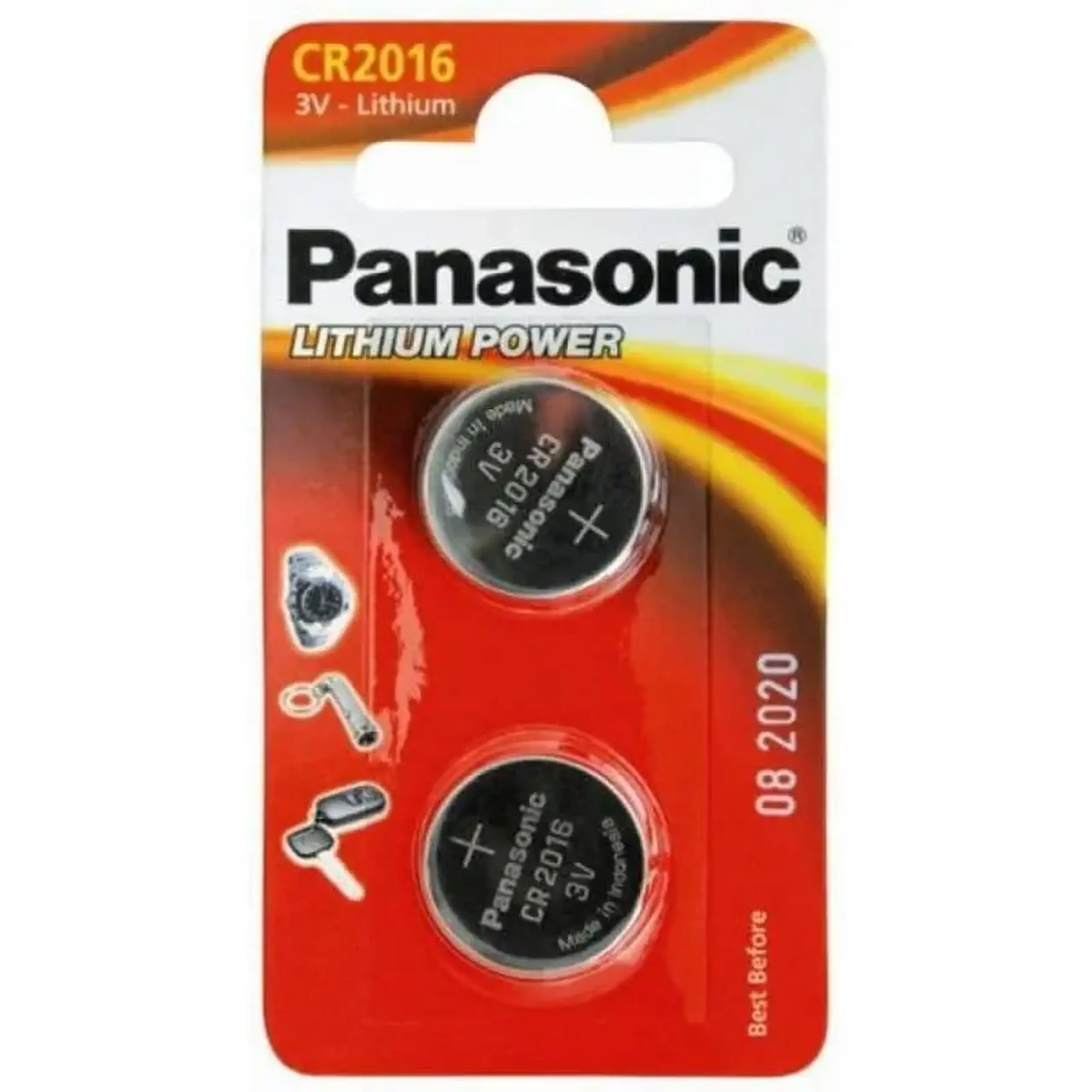 Baterii rotunde Panasonic CR-2016EL, CR2016, 2buc.