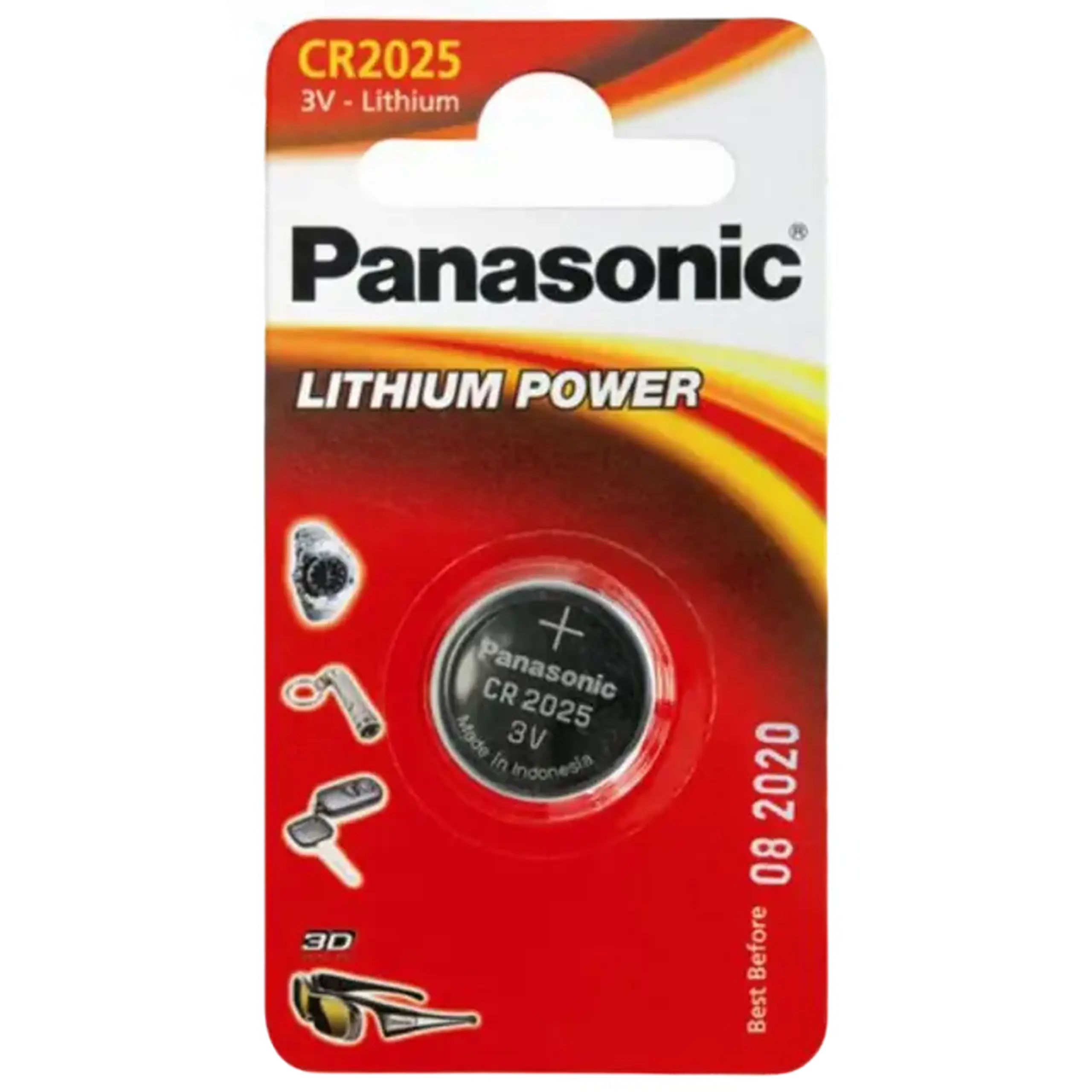 Baterii rotunde Panasonic CR-2025EL, CR2025, 1buc.