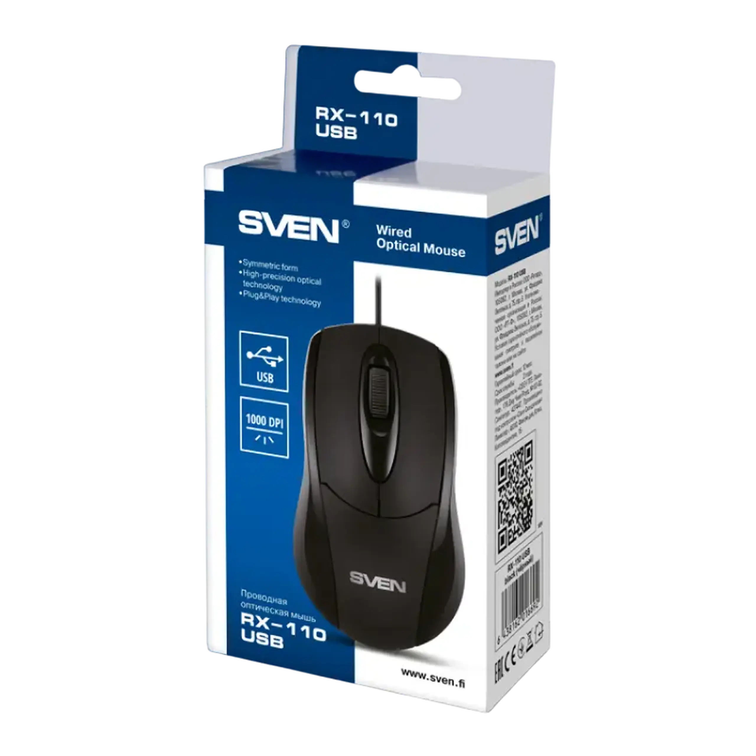 Mouse SVEN RX-110, Negru