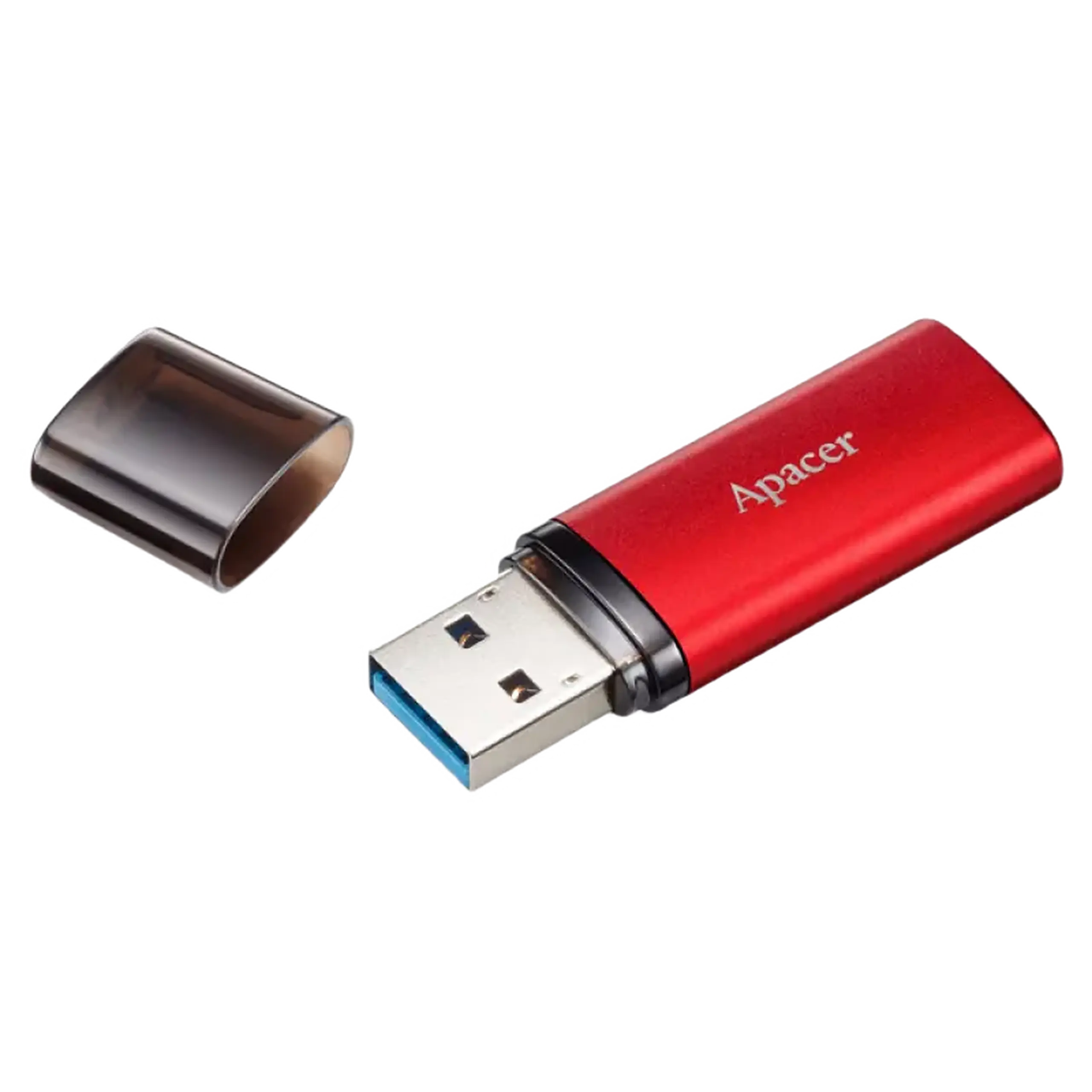 Unitate Flash USB3.1 de 32 GB Apacer „AH25B”, roșu, carcasă metalică mată, capac clasic (AP32GAH25BR - 1)