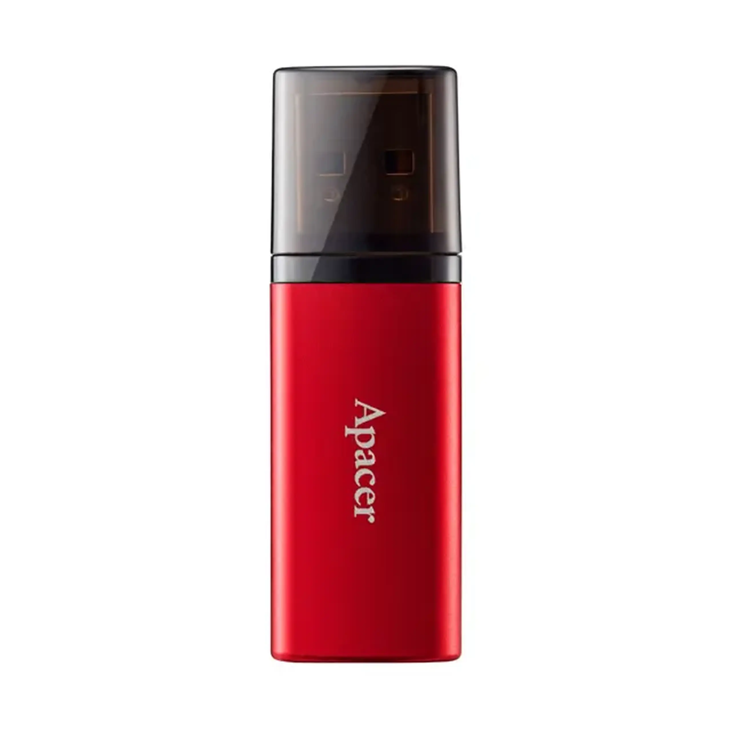 Unitate Flash USB3.1 de 64 GB Apacer „AH25B”, roșu, carcasă metalică mată, capac clasic (AP64GAH25BR - 1)