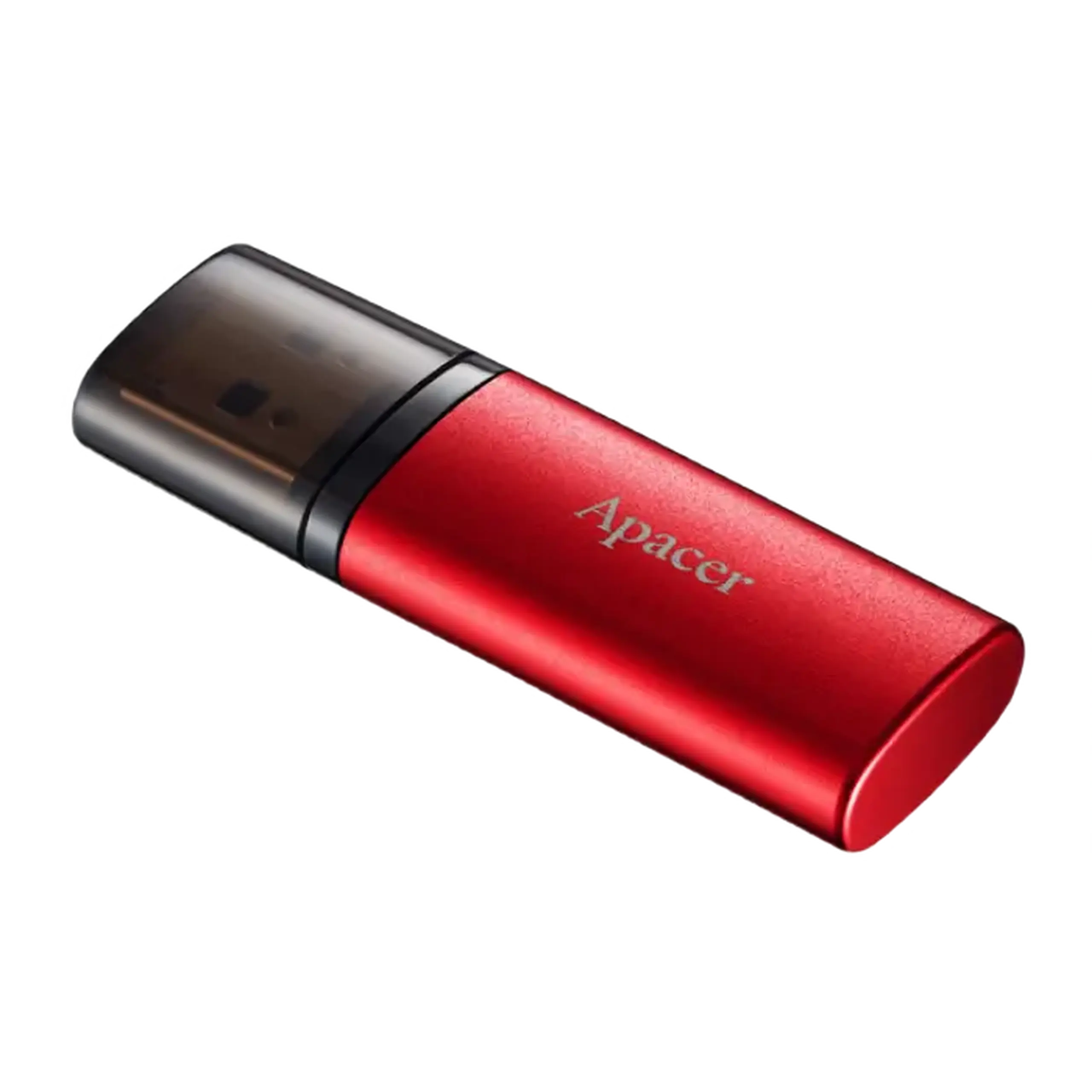 Unitate Flash USB3.1 de 64 GB Apacer „AH25B”, roșu, carcasă metalică mată, capac clasic (AP64GAH25BR - 1)