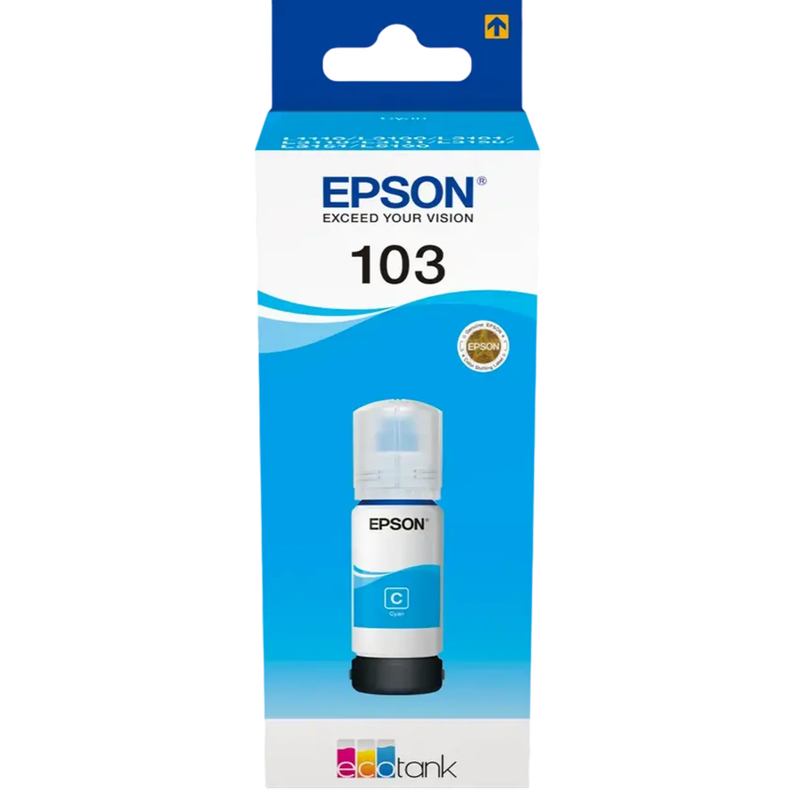 Recipient de cerneală Epson 103 EcoTank, 65ml, Cyan