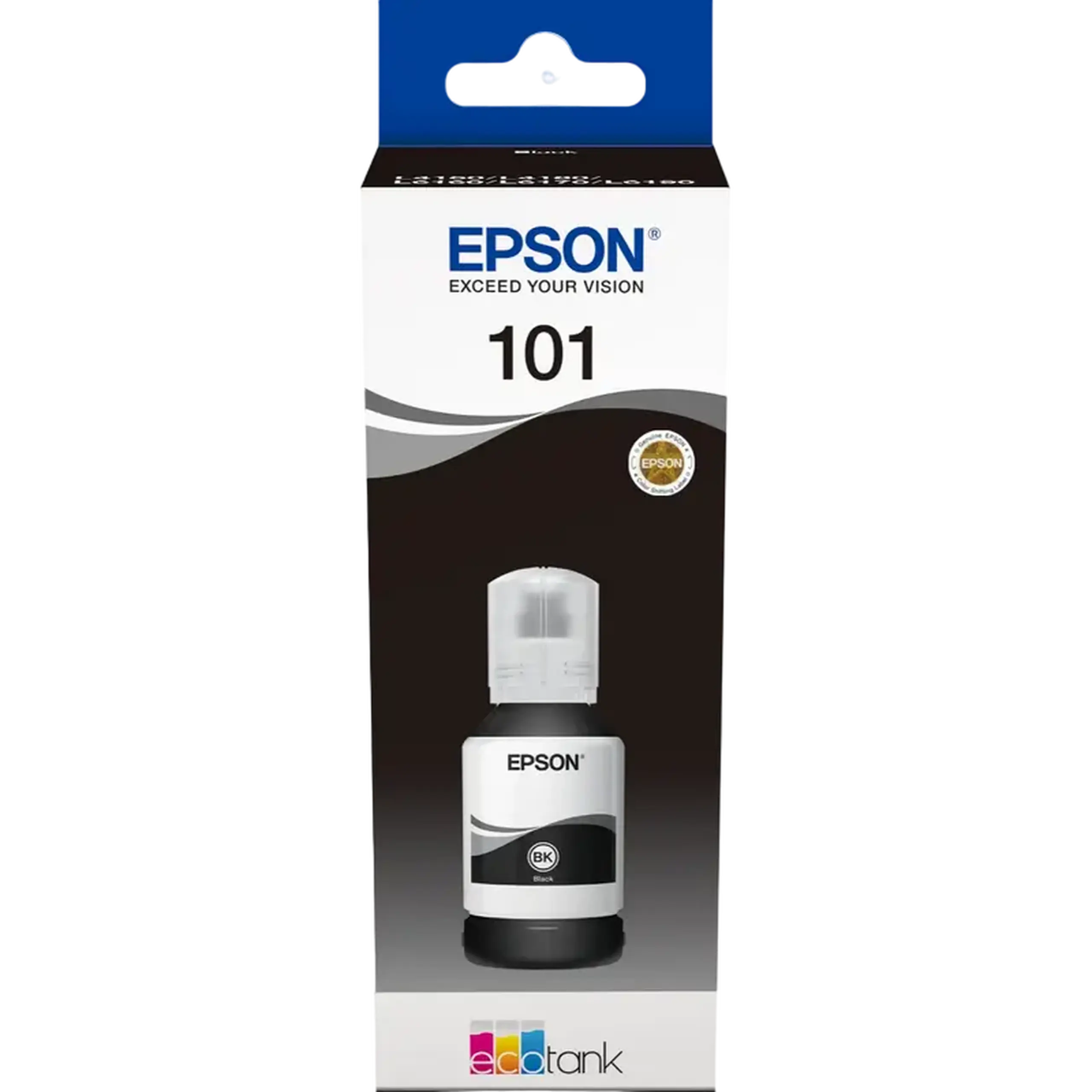 Recipient de cerneală Epson 101 EcoTank, 127ml, Negru