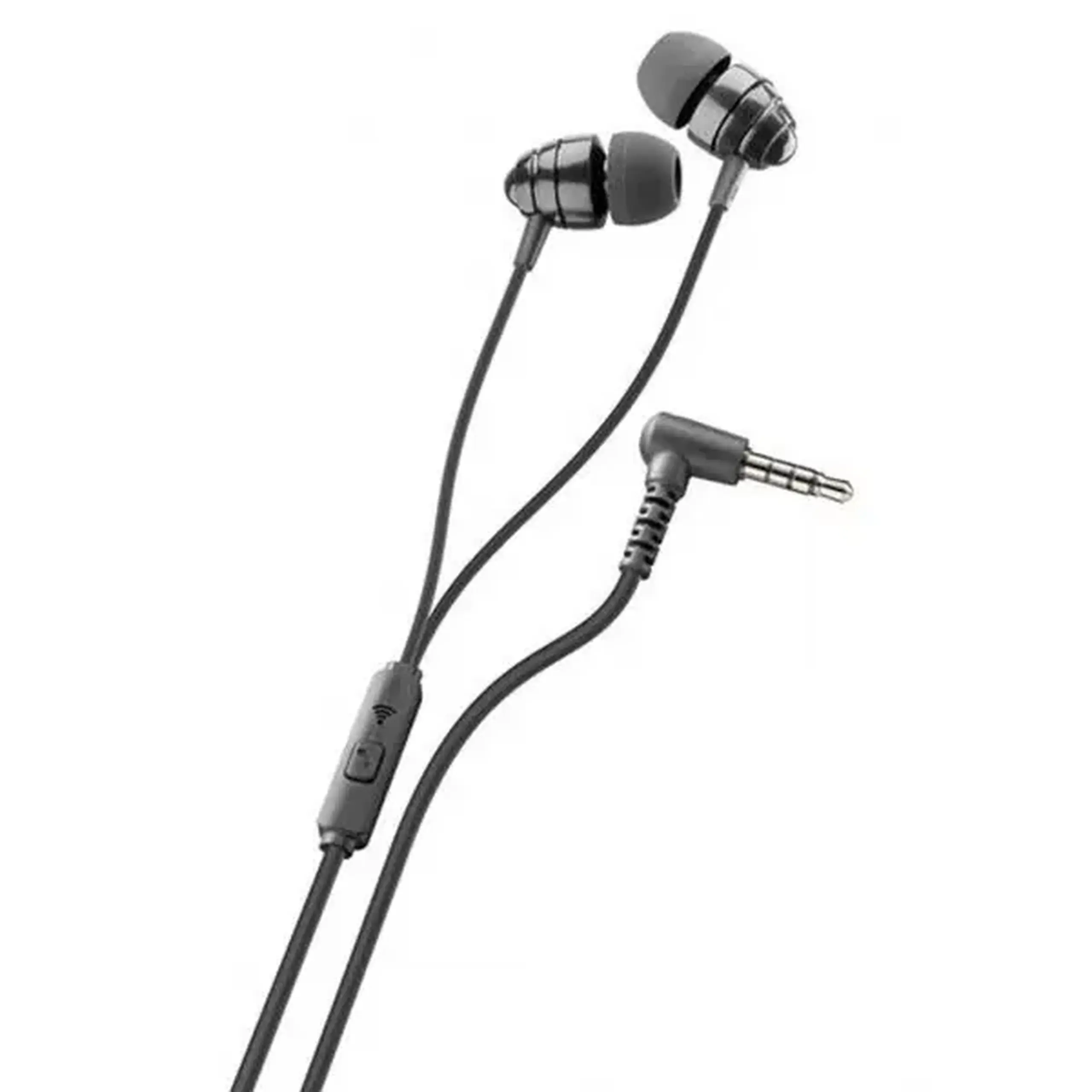 Căști intraauriculare Ploos cu microfon, negru