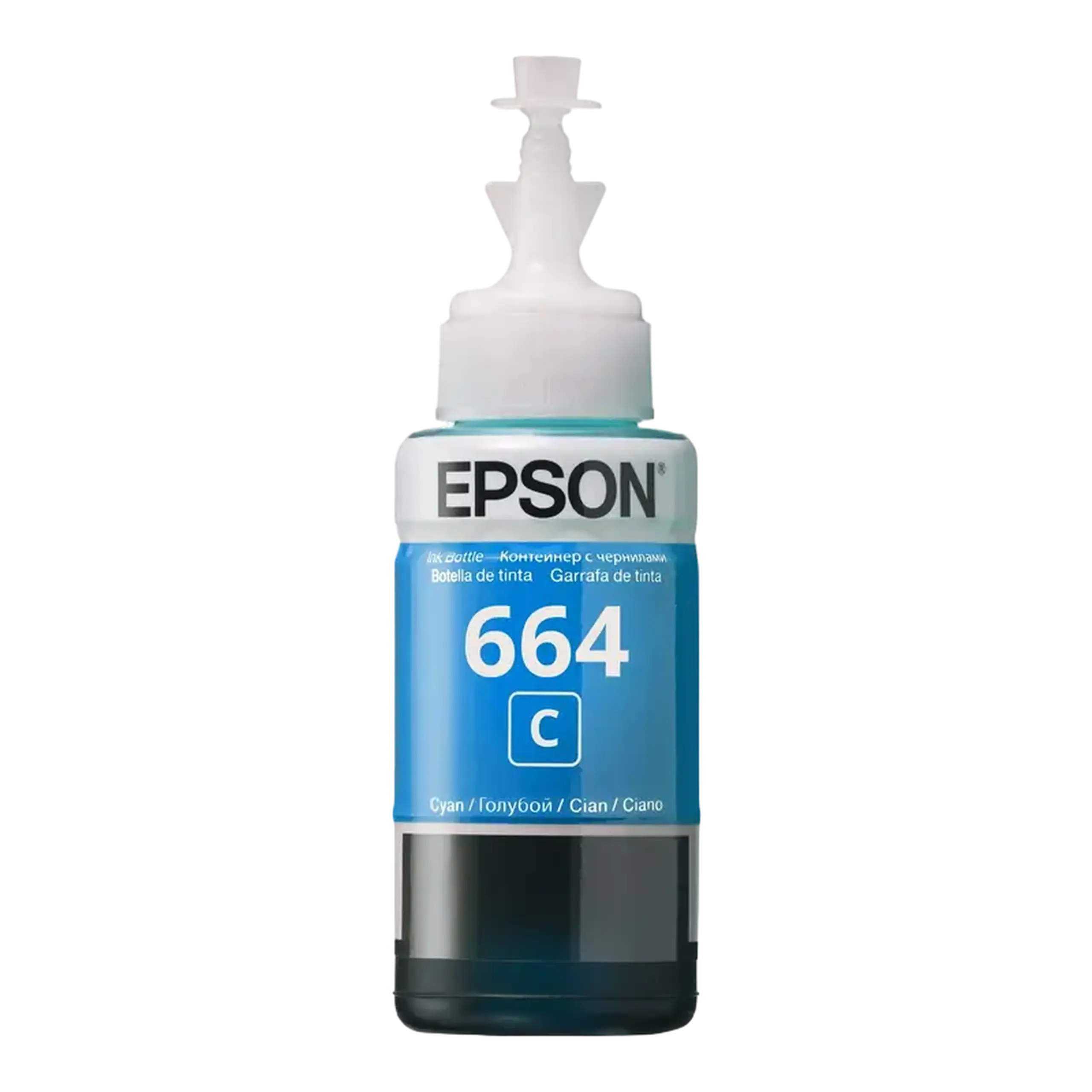Recipient de cerneală Epson T664, 70ml, Cyan