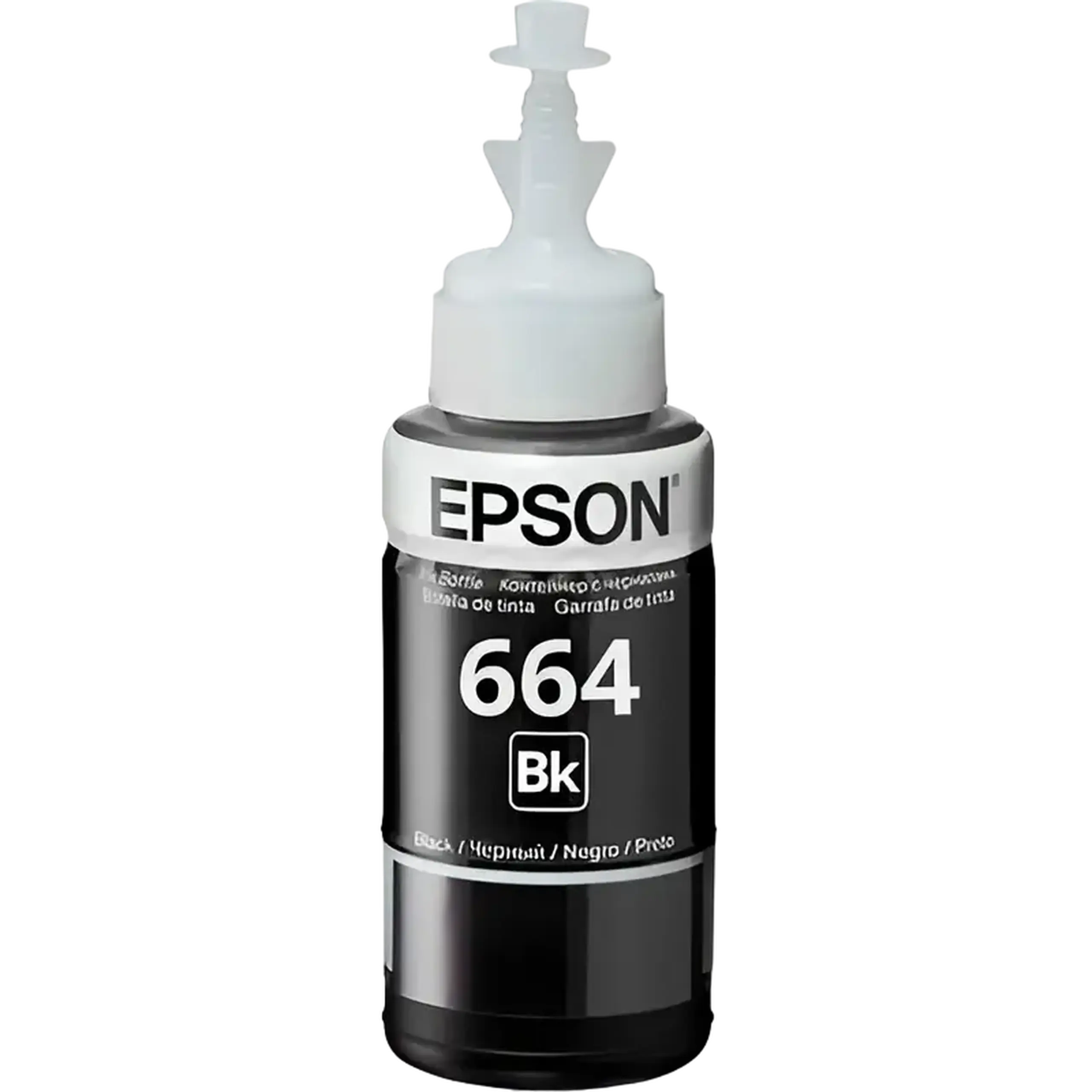 Recipient de cerneală Epson T664, 70ml, Negru