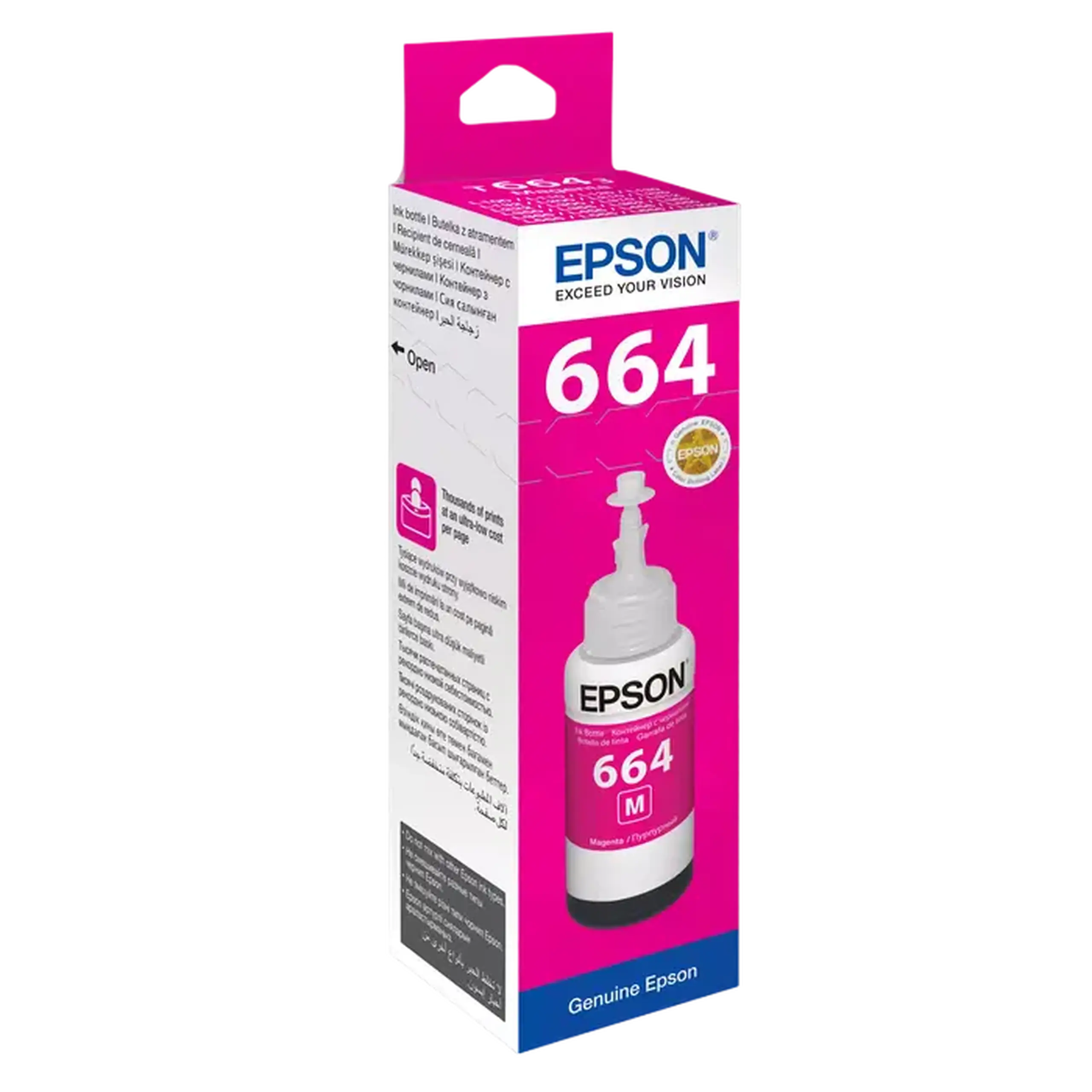 Recipient de cerneală Epson T664, 70ml, Magenta