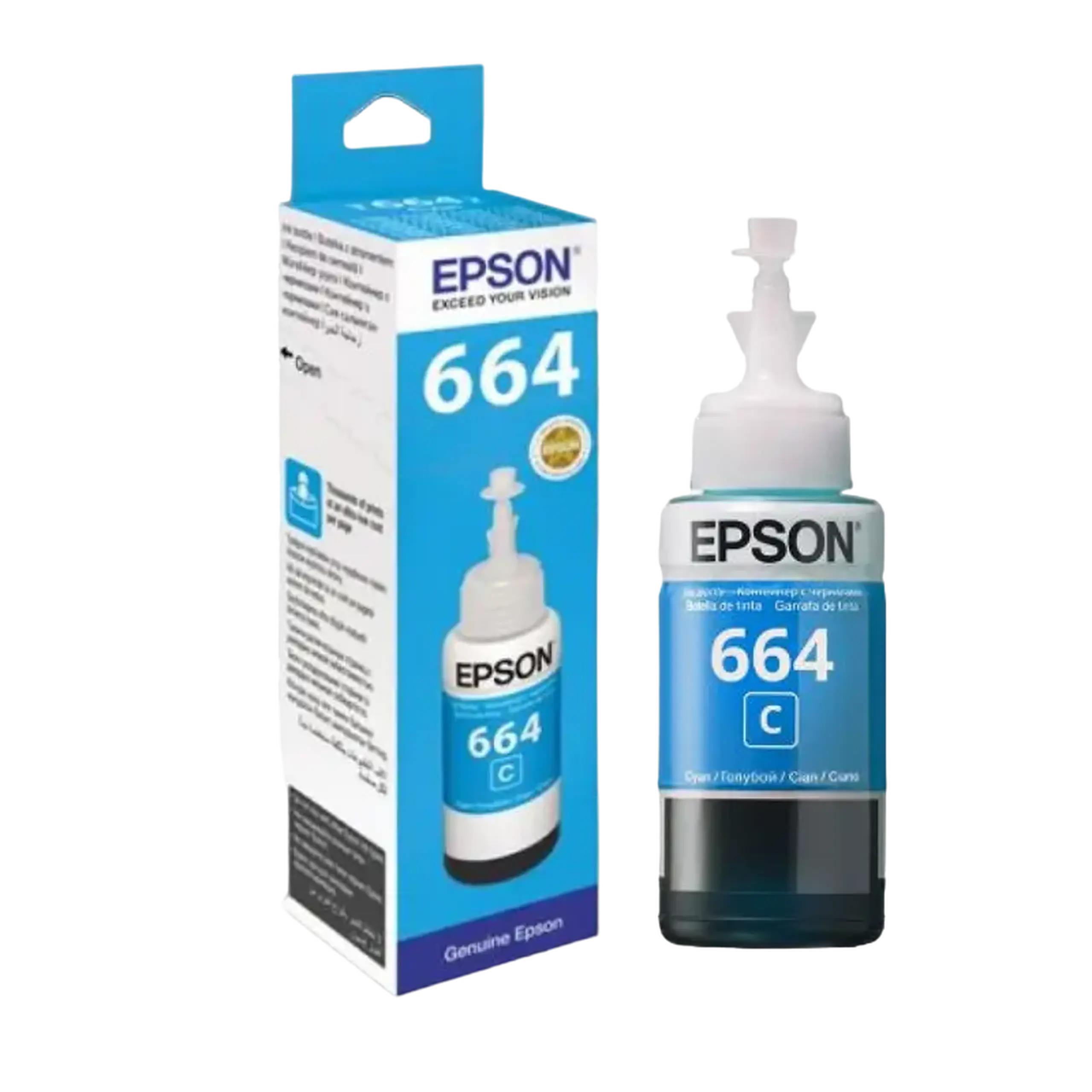 Recipient de cerneală Epson T664, 70ml, Cyan