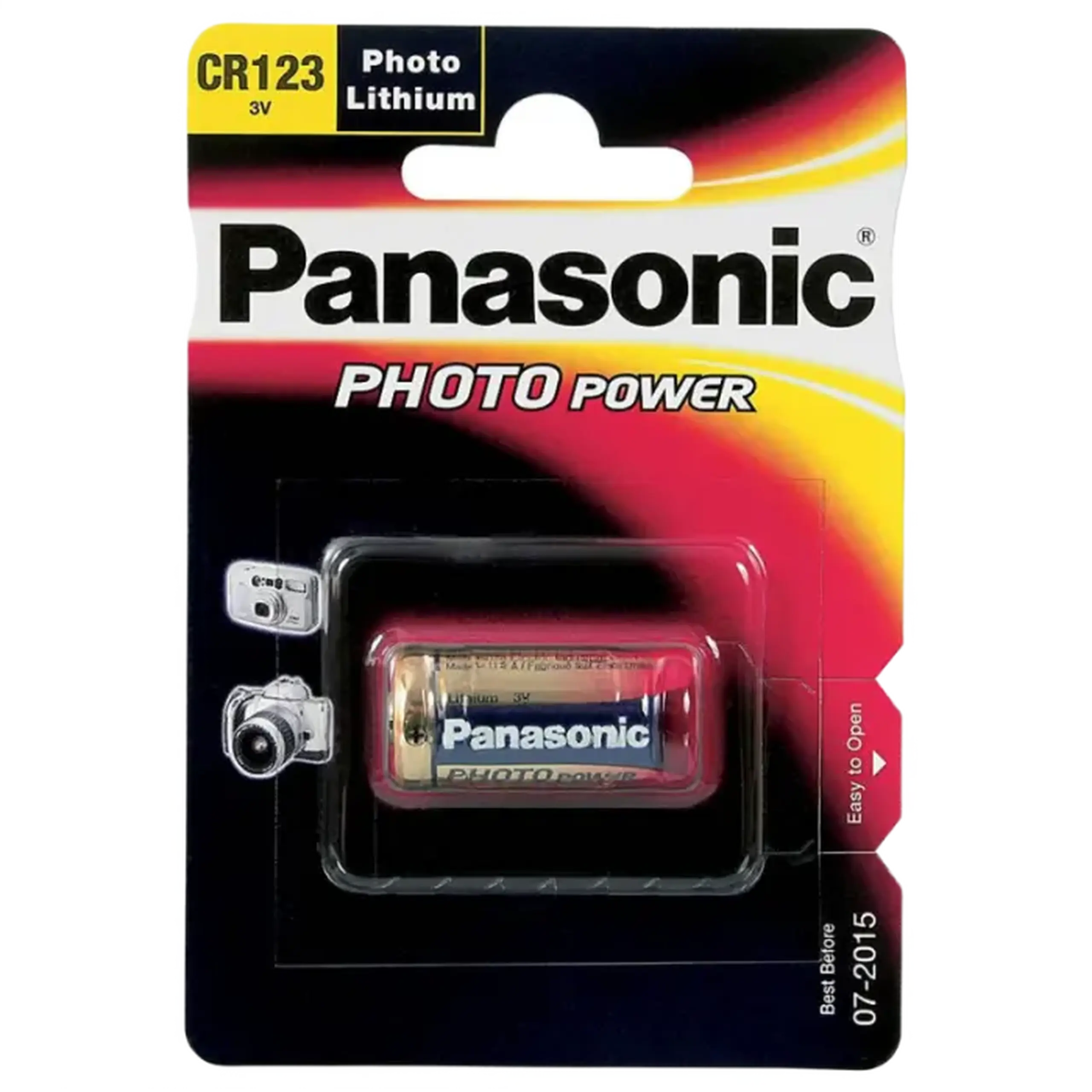 Baterii Panasonic CR-123AL, CR123A, 1buc.