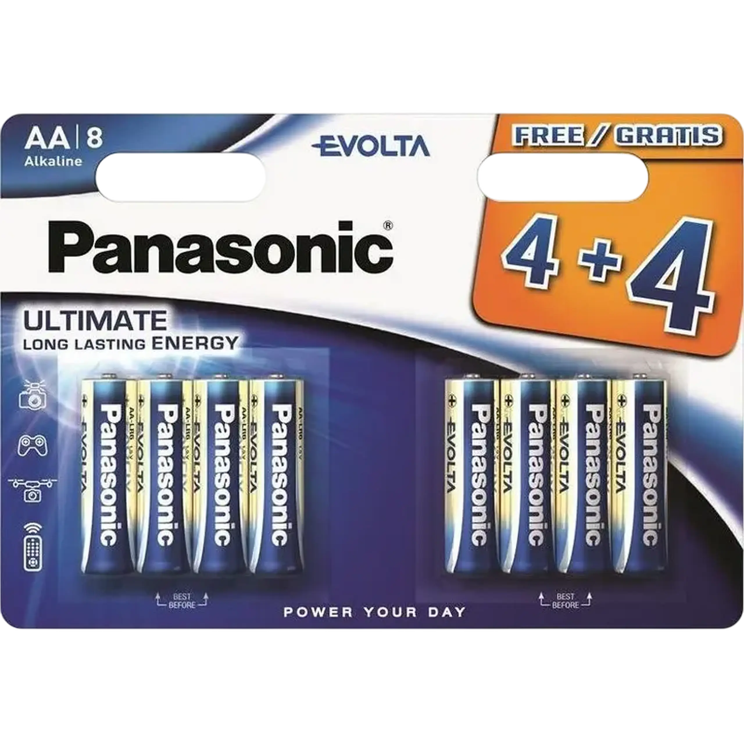 Baterii Panasonic LR03EGE, AAA, 8buc.