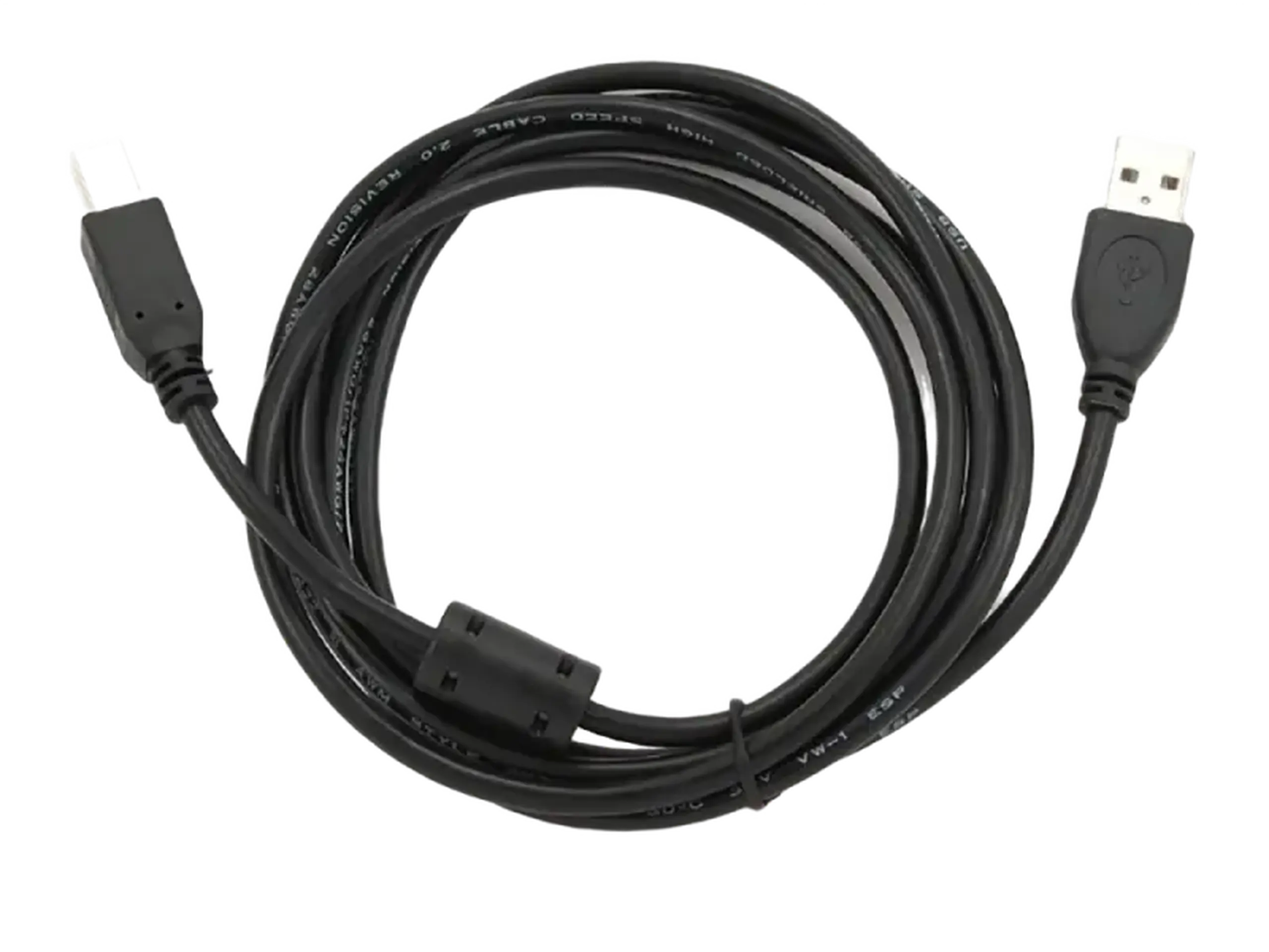 Cablu de date pentru periferice Cablexpert CCFB-USB2-AMBM-1.5M, USB Type-A/USB Type-B, 1,5m, Negru
