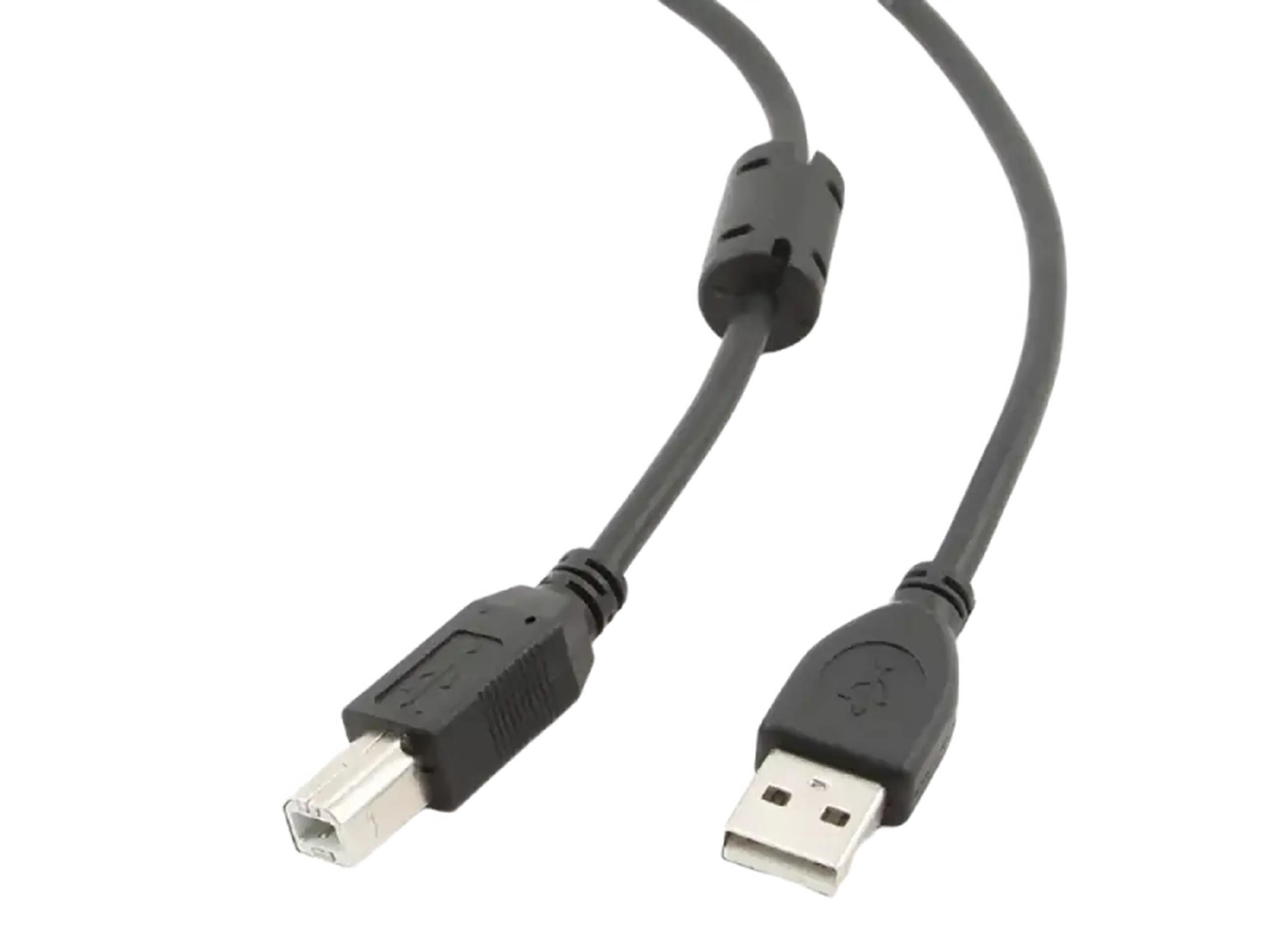 Cablu de date pentru periferice Cablexpert CCFB-USB2-AMBM-1.5M, USB Type-A/USB Type-B, 1,5m, Negru