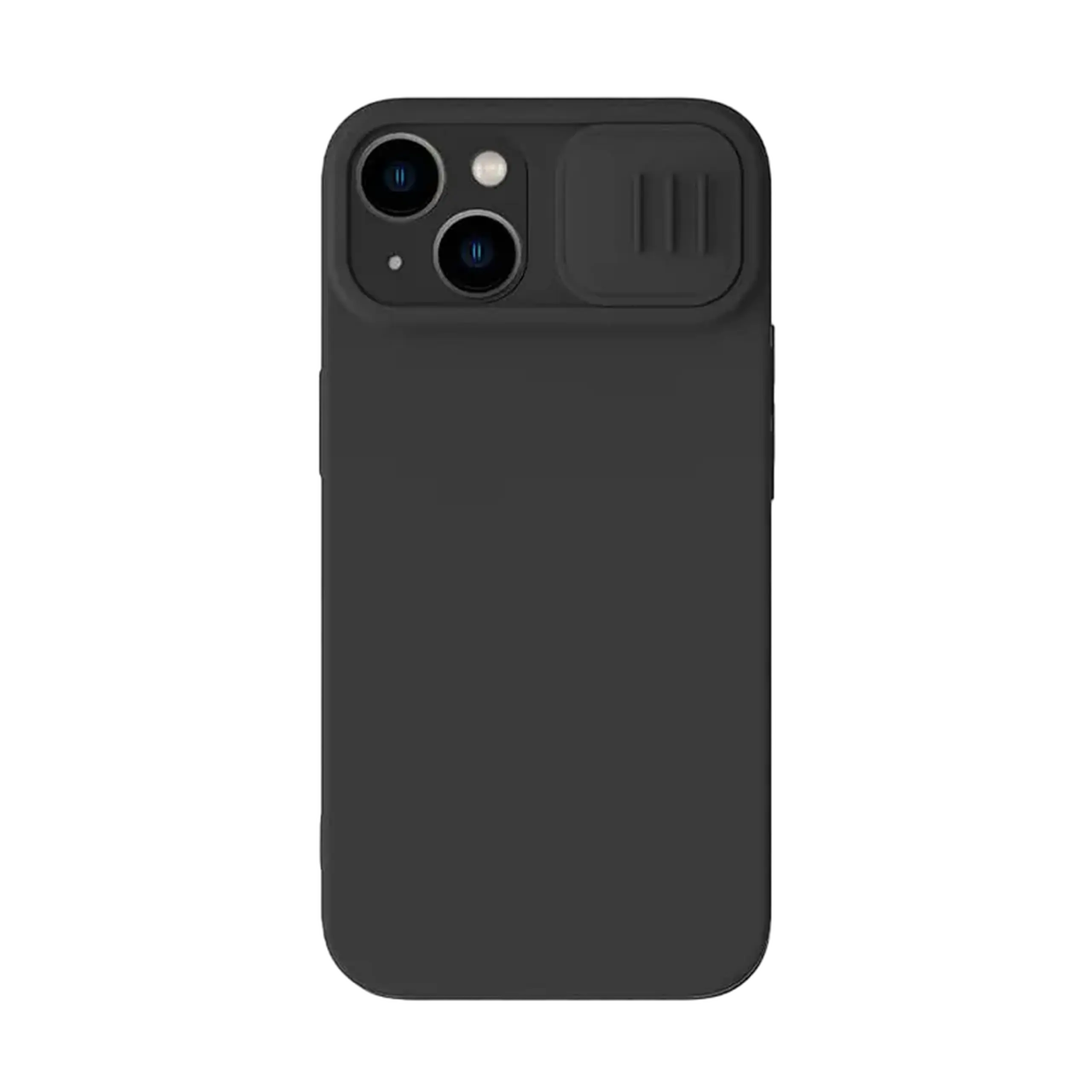 Husă Nillkin iPhone 14 Plus, CamShield Silky Silicone, Negru