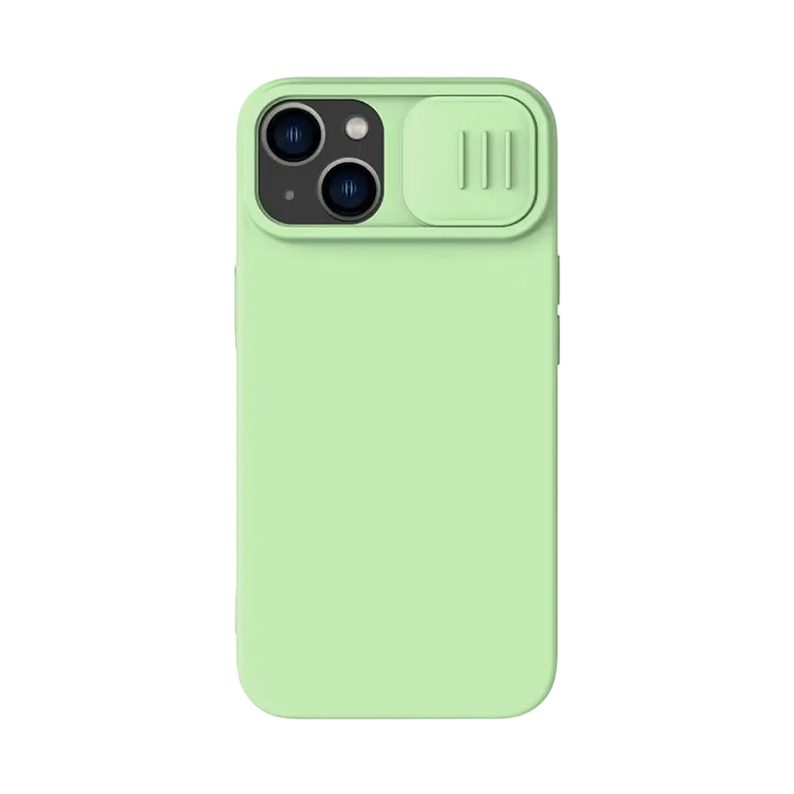 Husă Nillkin iPhone 14 Plus, CamShield Silky Silicone, Verde