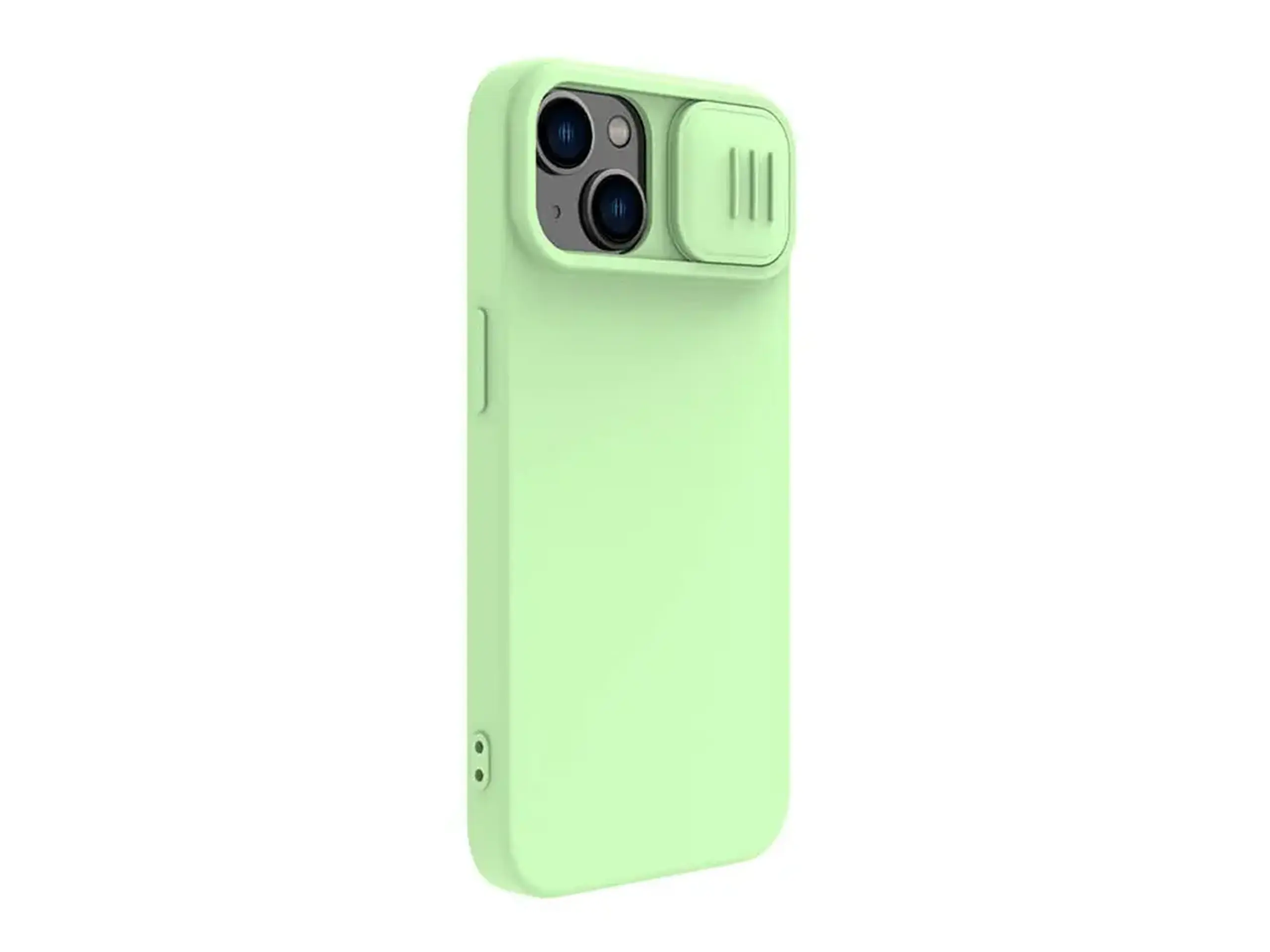 Husă Nillkin iPhone 14 Plus, CamShield Silky Silicone, Verde
