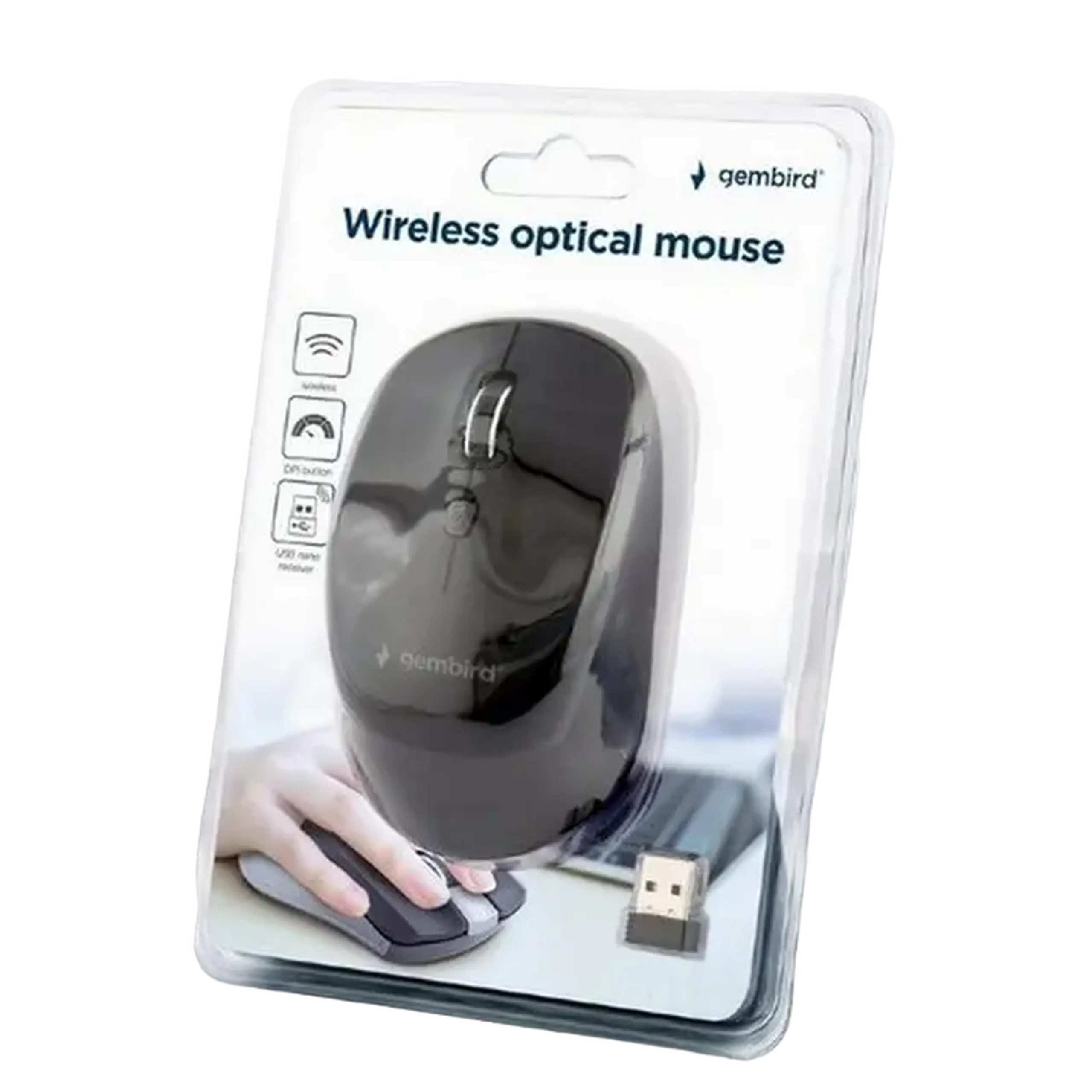 Mouse Wireless Gembird MUSW-4B-05, Negru