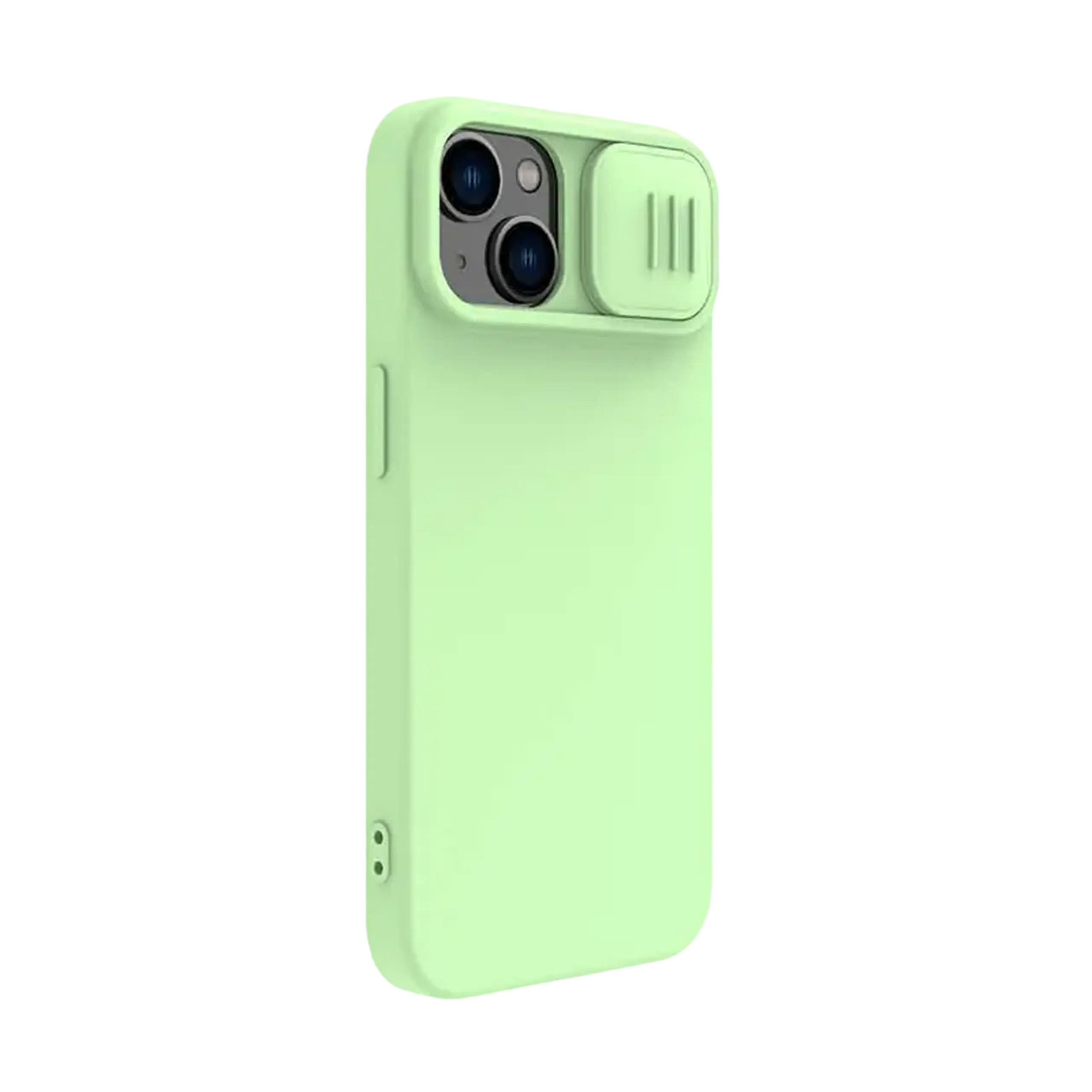 Husă Nillkin iPhone 14 Plus, CamShield Silky Silicone, Verde