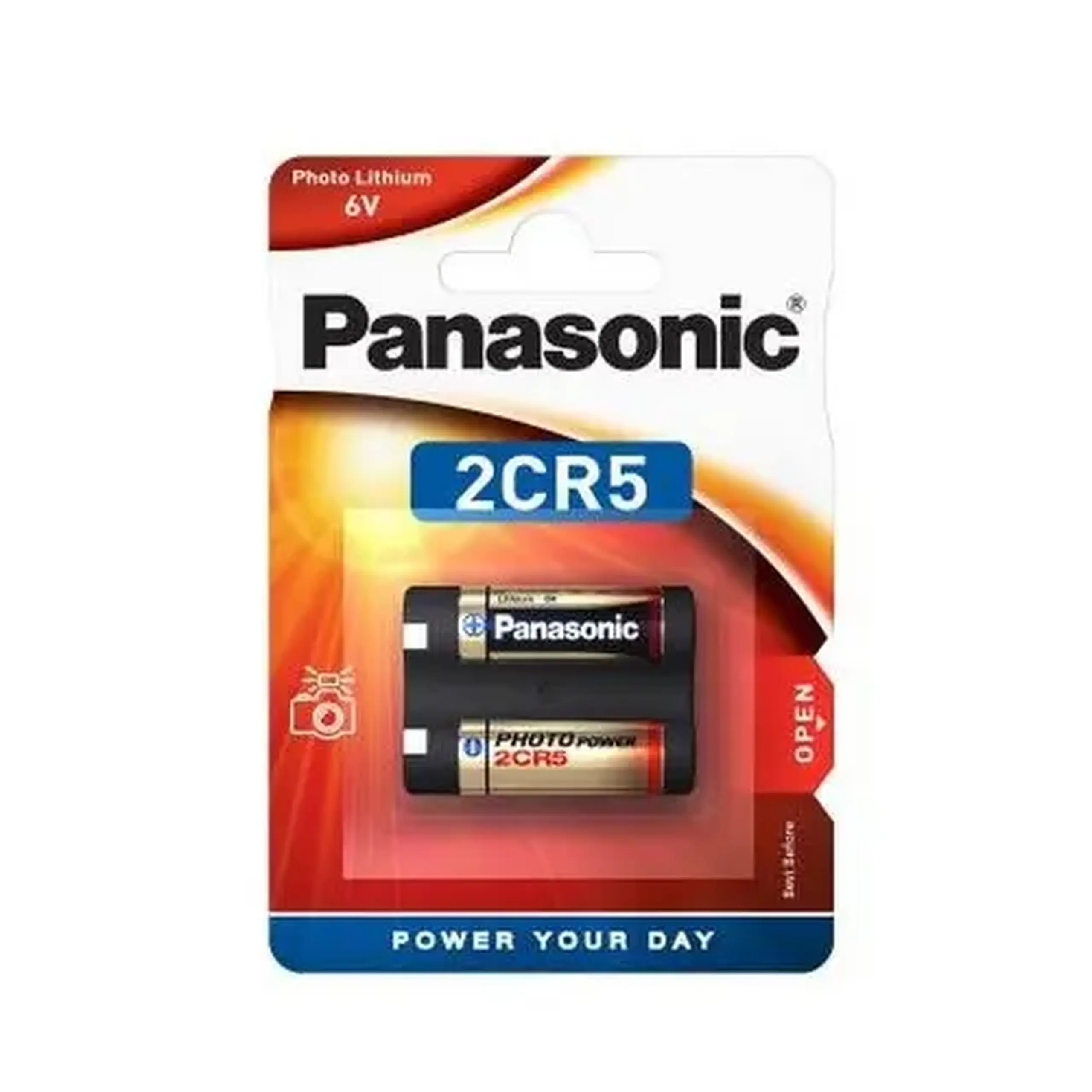 2CR - 5L Panasonic „PHOTO Power” 6V, litiu, Blister*1, 2CR - 5L/1BP