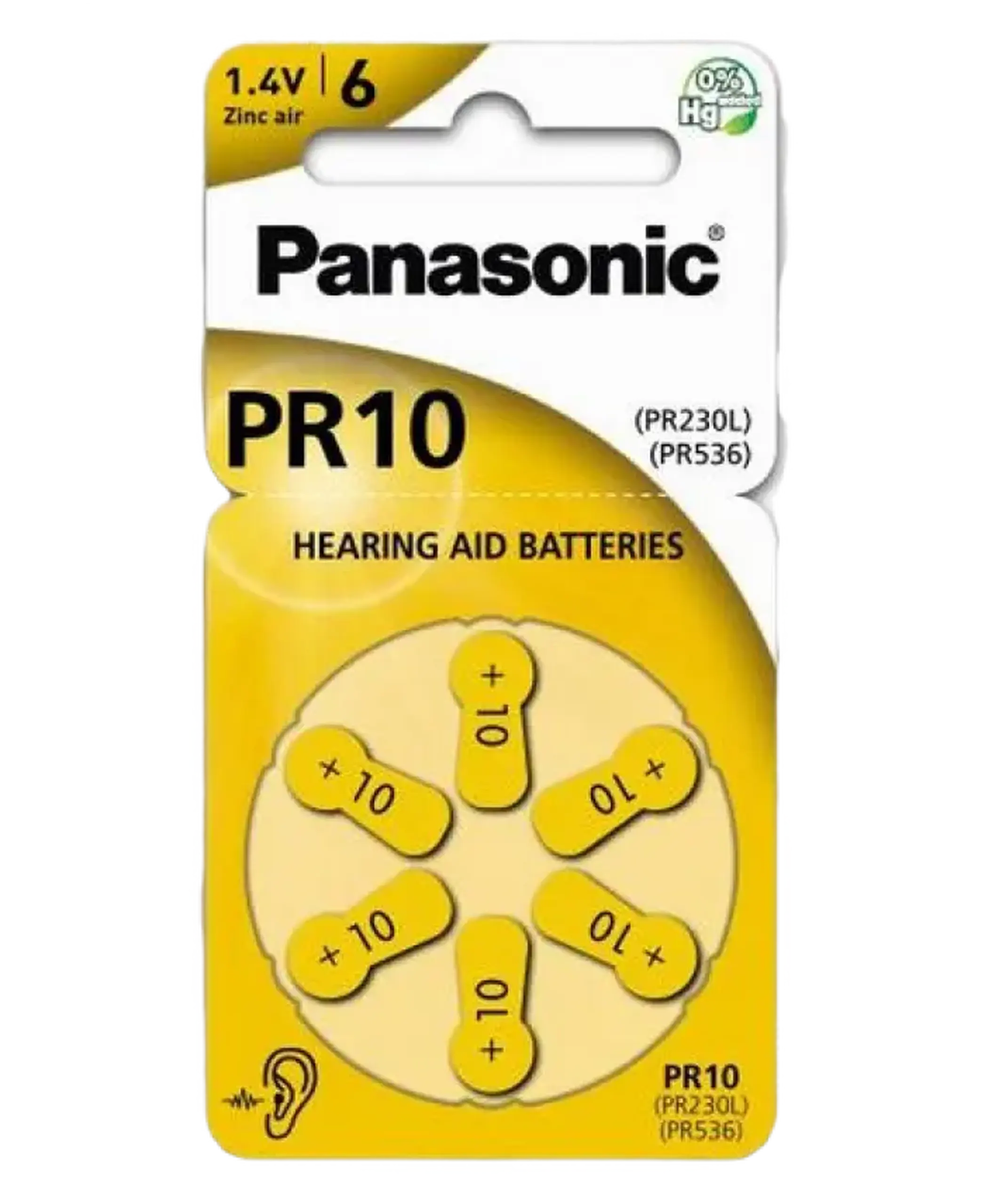 Baterii Panasonic PR-230, PR10, 6 buc.