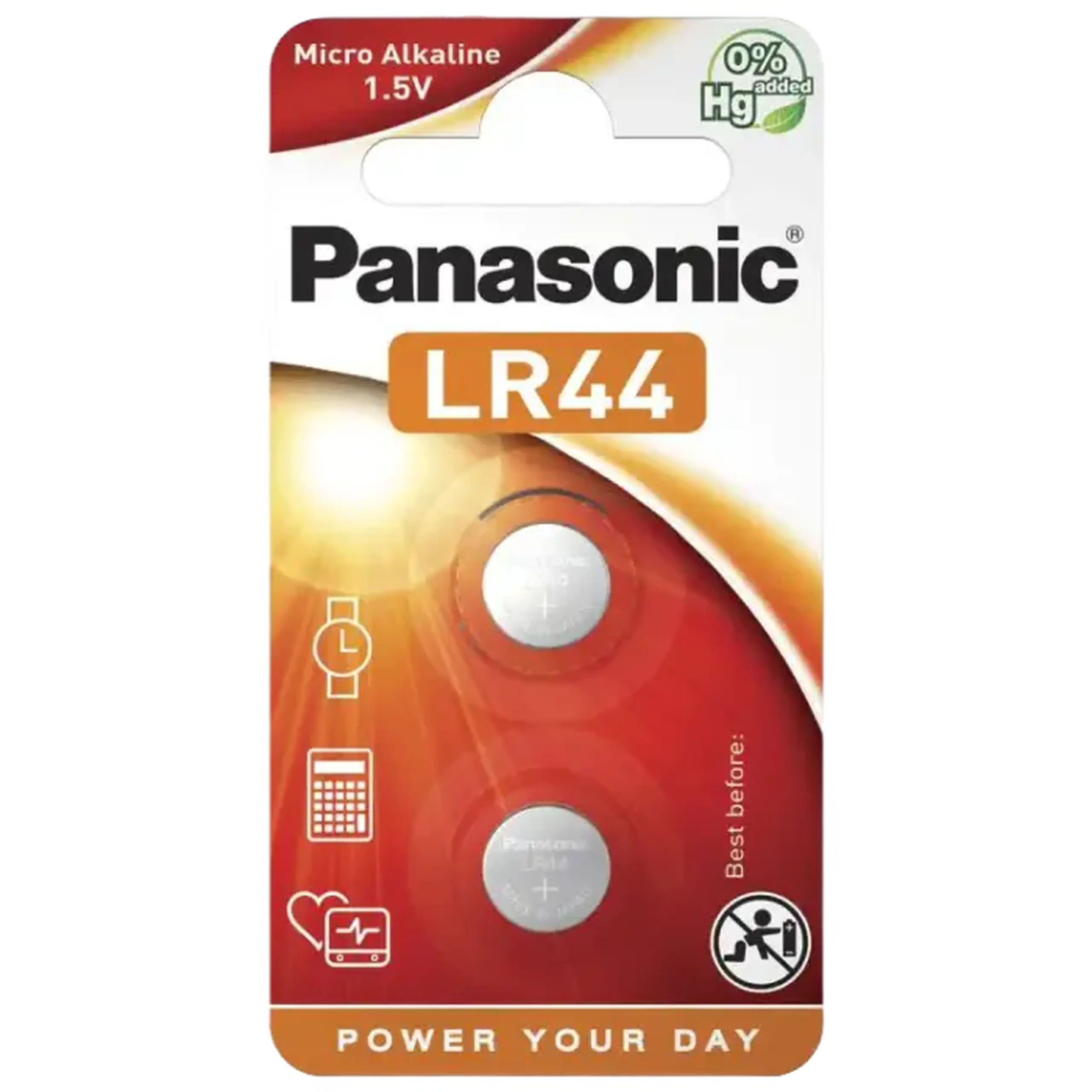Baterii rotunde Panasonic LR-44EL/6B, LR44, 6 buc.