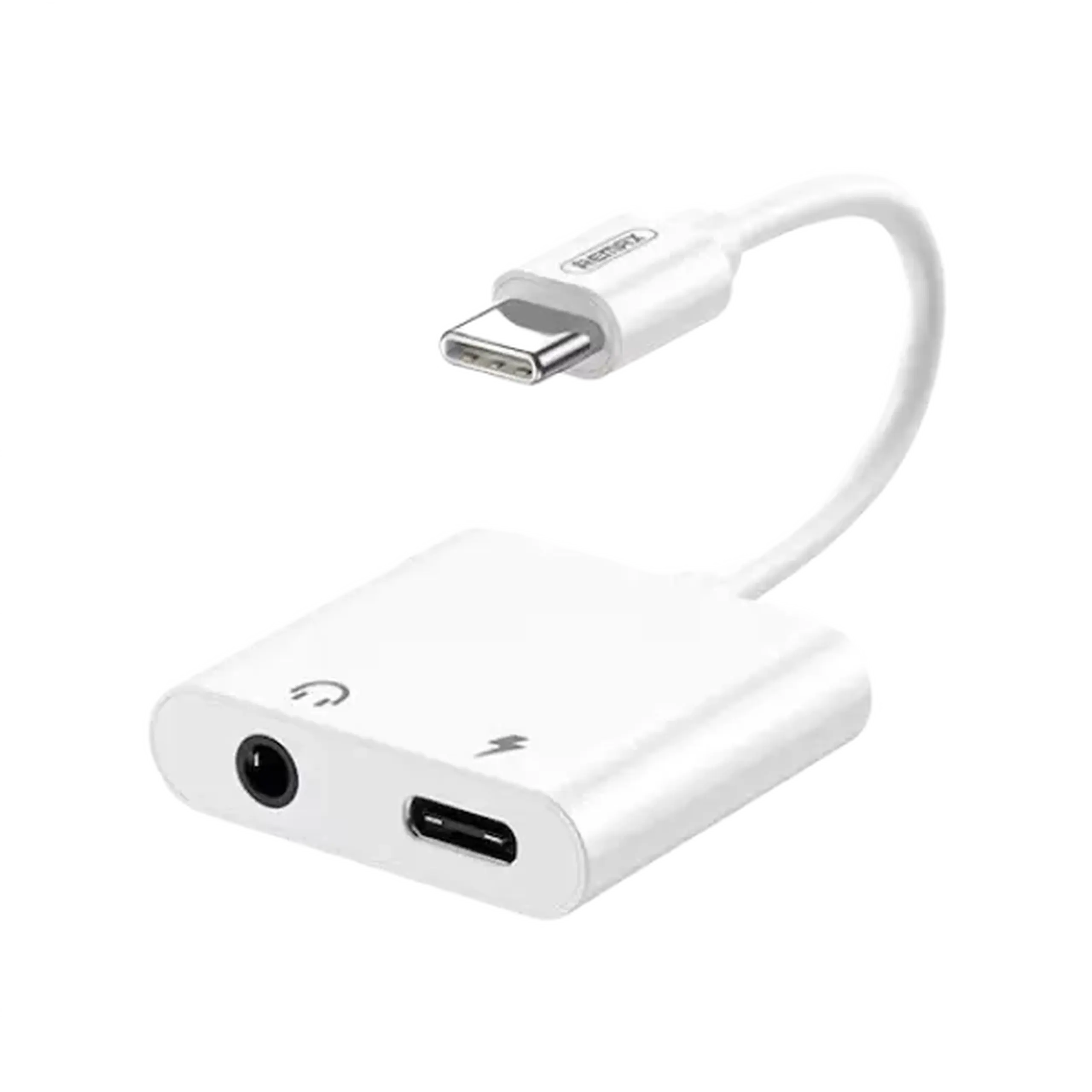 Audio Adaptor Remax RL-LA11, USB Type-C/3.5 mm, 0,12m, Alb