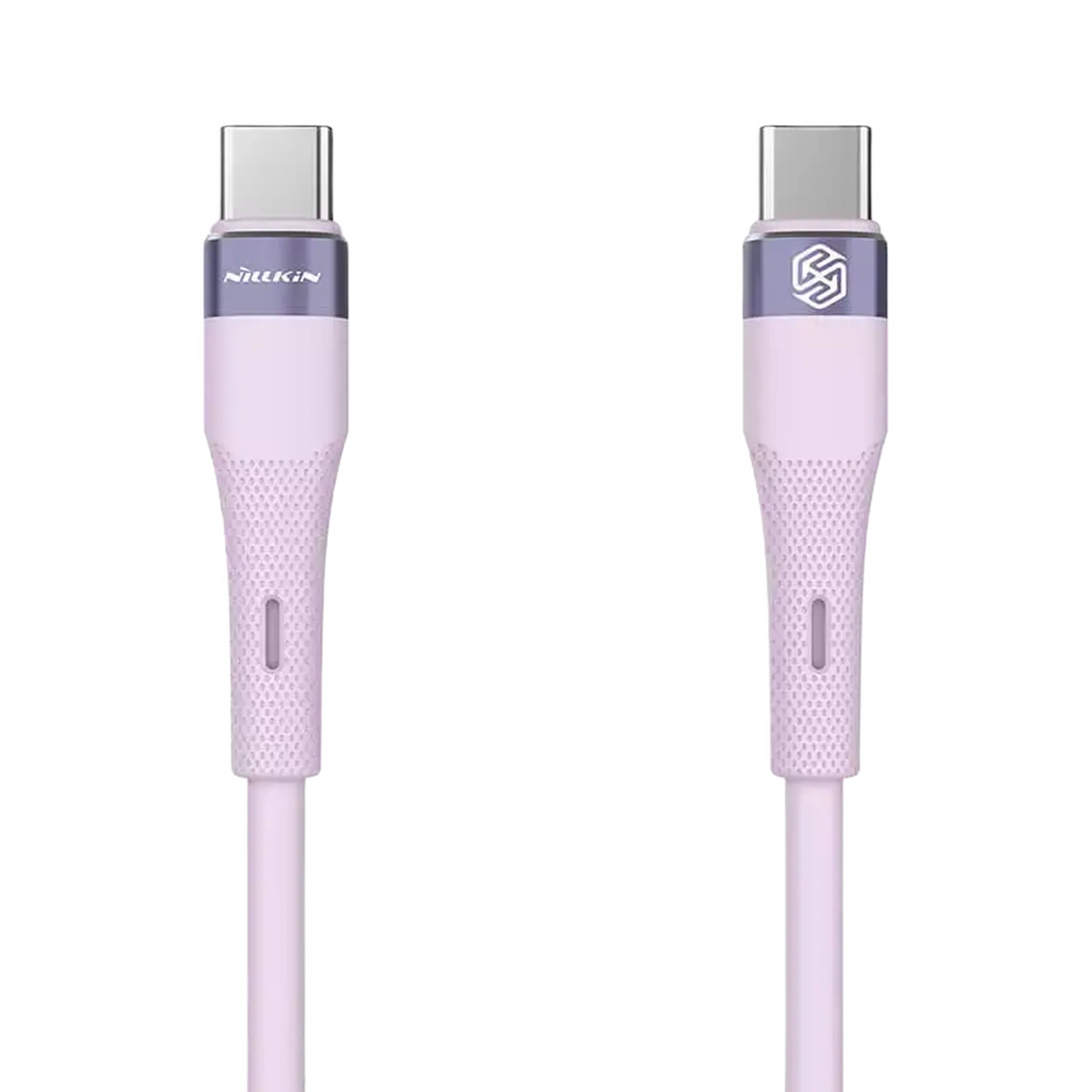 Cablu tip C la tip C Nilkin, Flowspeed, 1,2 M, violet