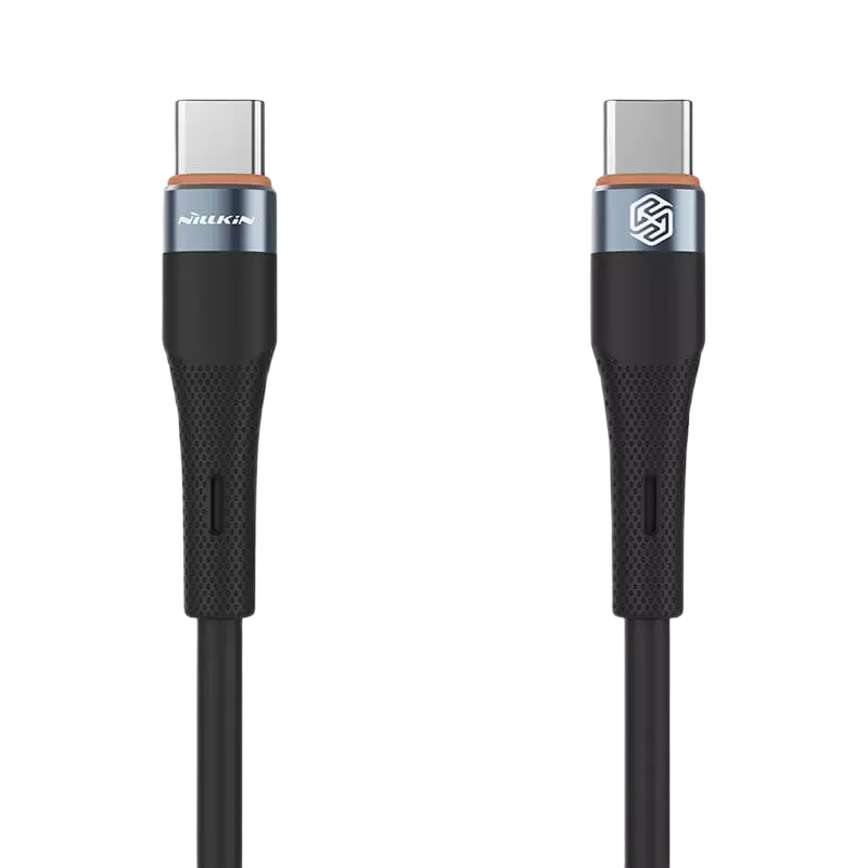 Cablu de încărcare Nillkin Type-C to Type-C Cable, Flowspeed, USB Type-C/USB Type-C, 1,2m, Negru