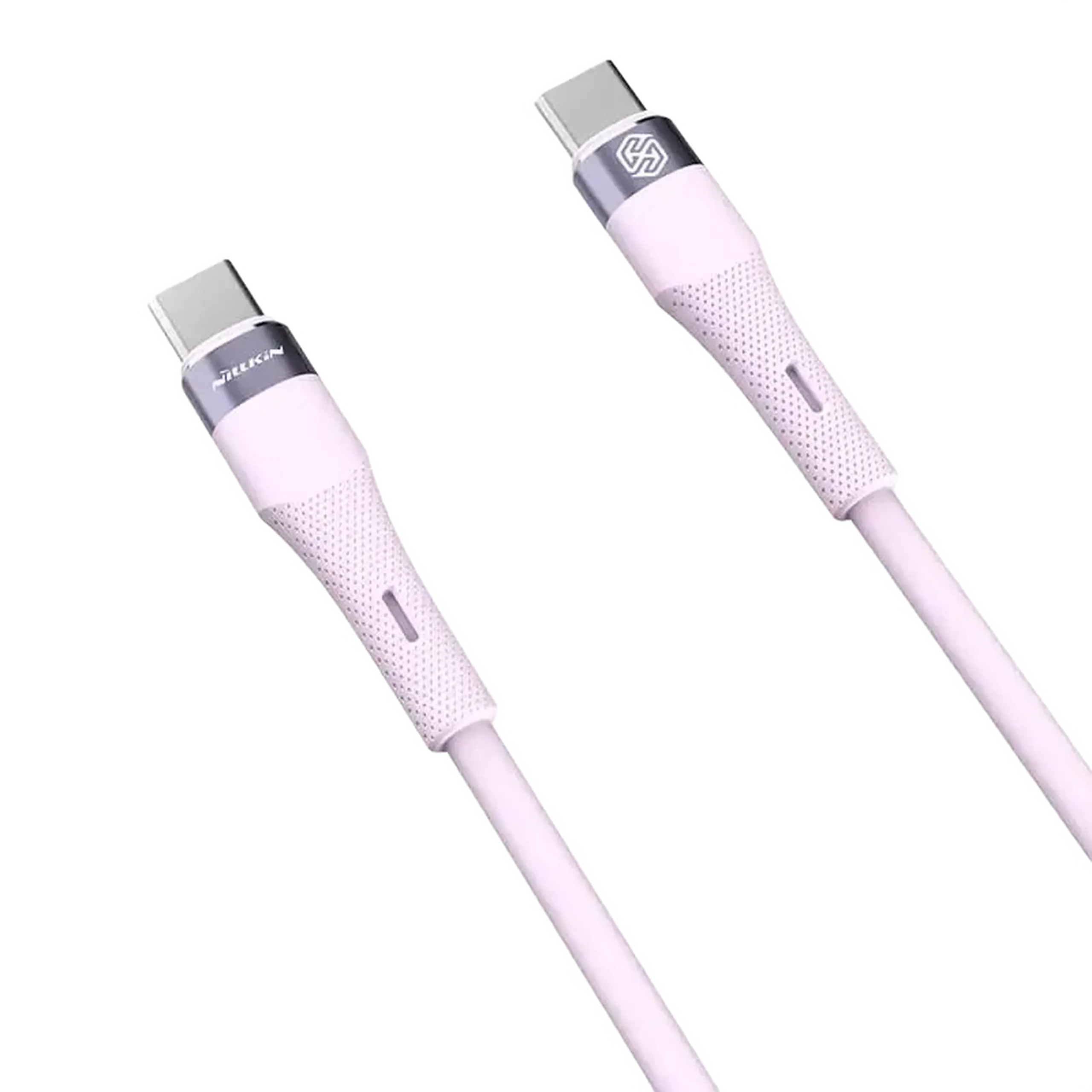 Cablu tip C la tip C Nilkin, Flowspeed, 1,2 M, violet