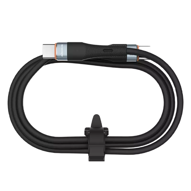 Cablu de încărcare Nillkin Type-C to Type-C Cable, Flowspeed, USB Type-C/USB Type-C, 1,2m, Negru
