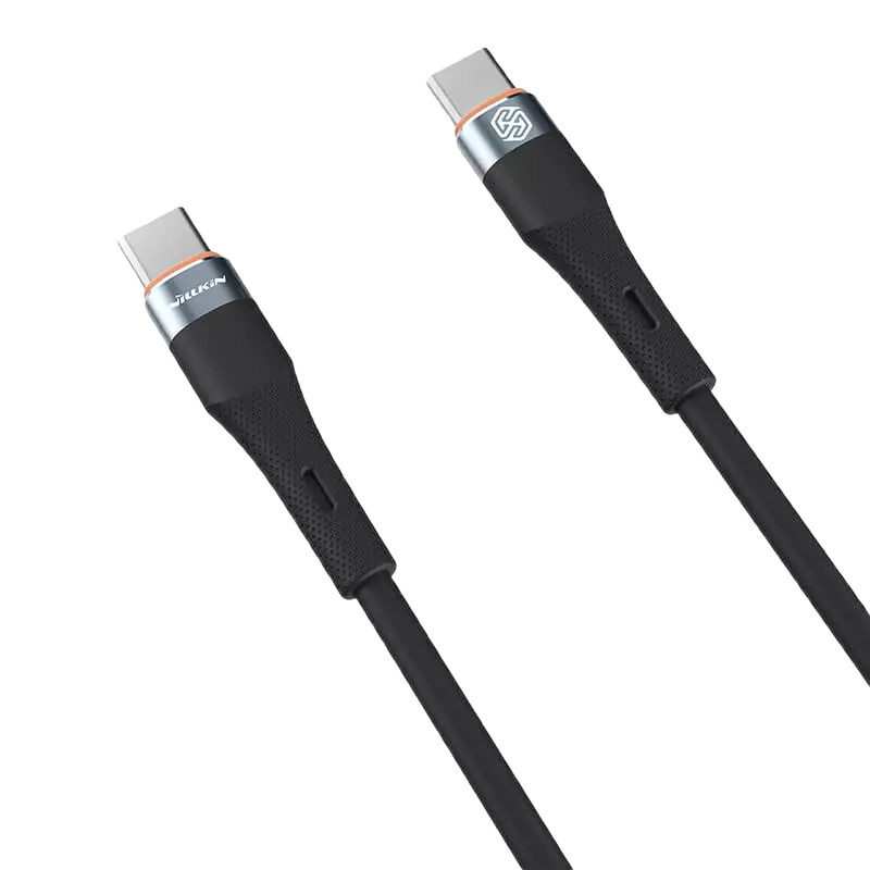 Cablu de încărcare Nillkin Type-C to Type-C Cable, Flowspeed, USB Type-C/USB Type-C, 1,2m, Negru