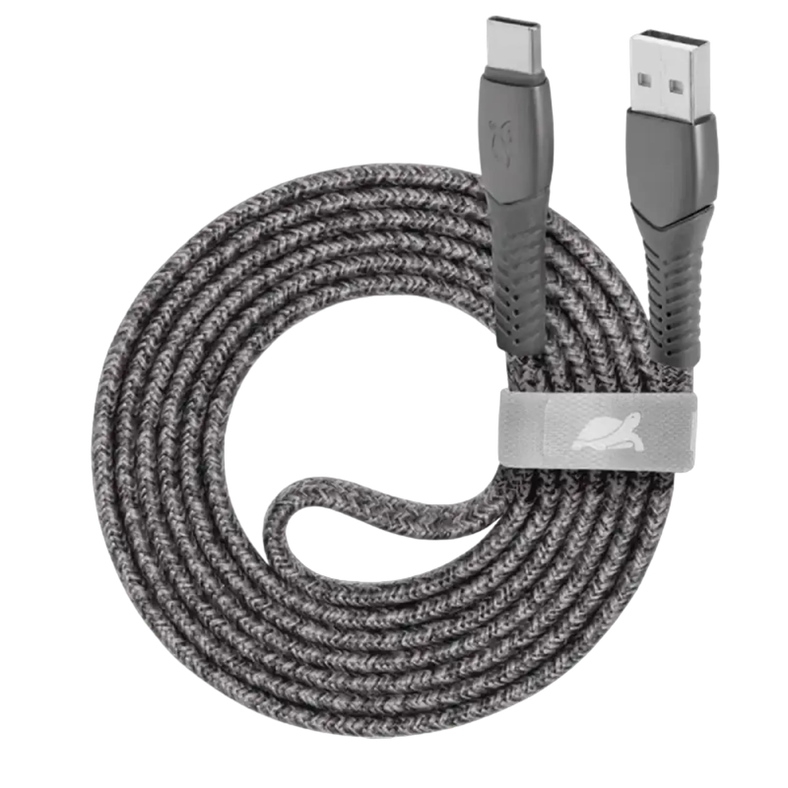 Cablu de încărcare și date Rivacase PS6102, USB Type-C/USB Type-A, 1,2m, Gri