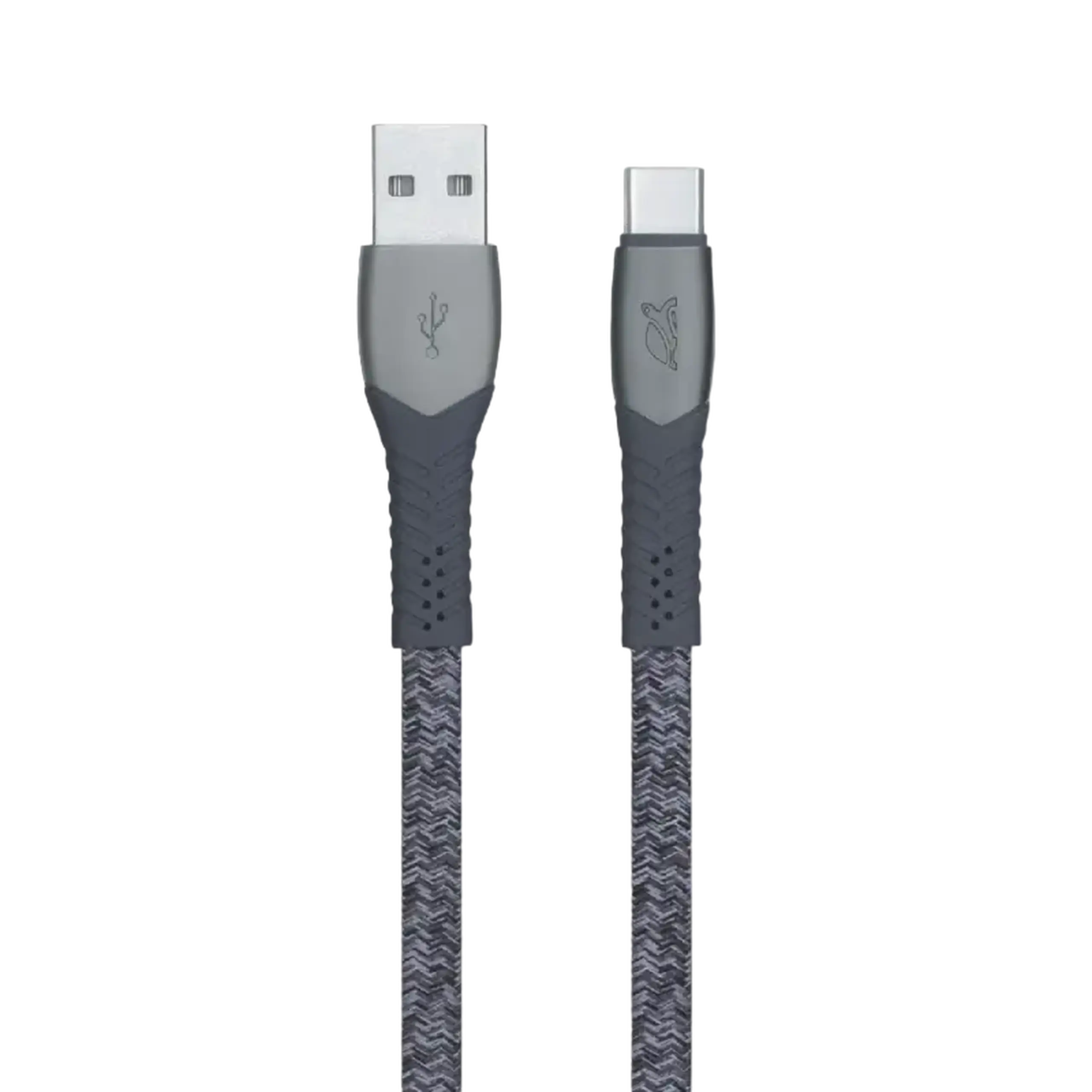 Cablu de încărcare și date Rivacase PS6102, USB Type-C/USB Type-A, 1,2m, Gri