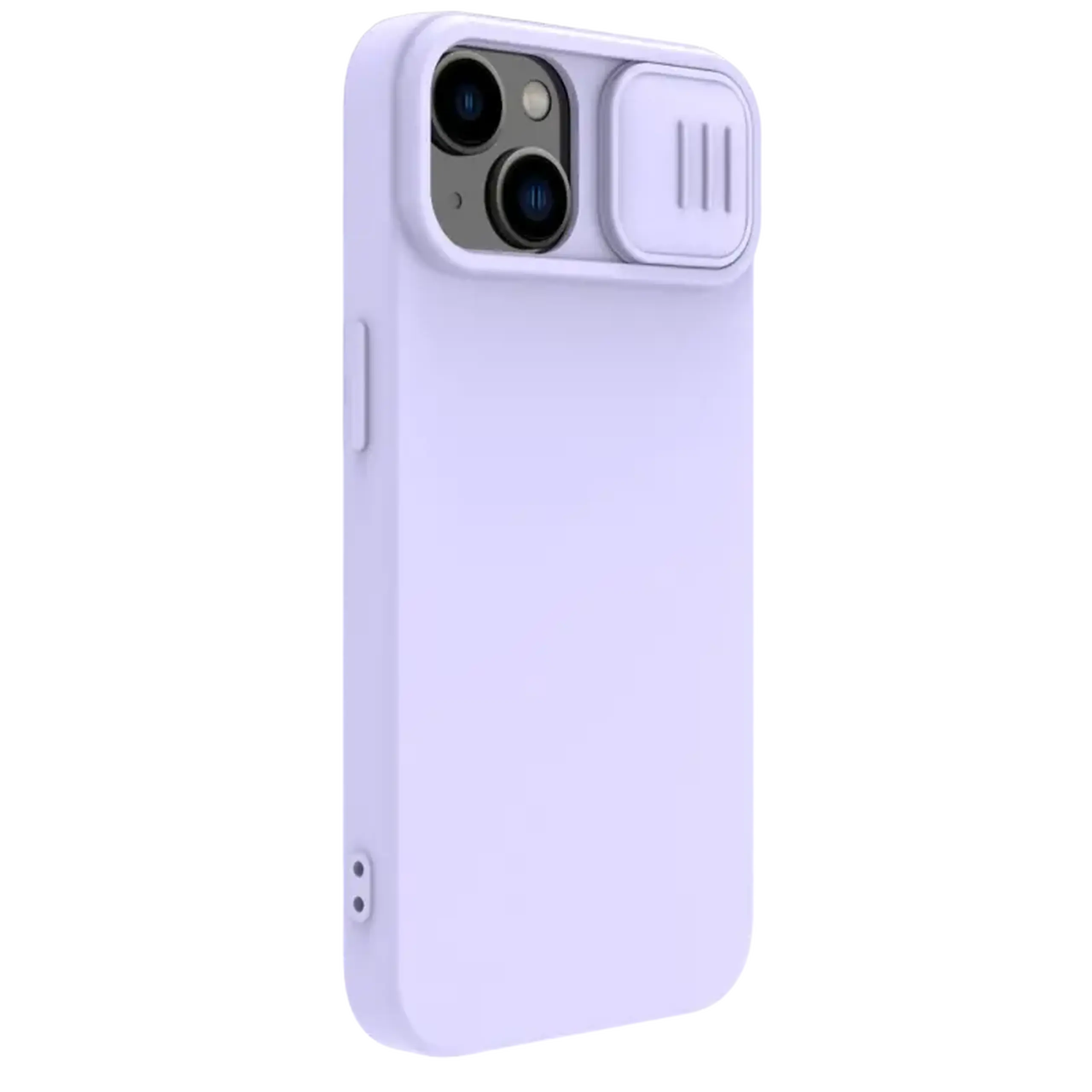 Nillkin Apple iPhone 15 Plus, husă CamShield din silicon Silky, Misty Purple