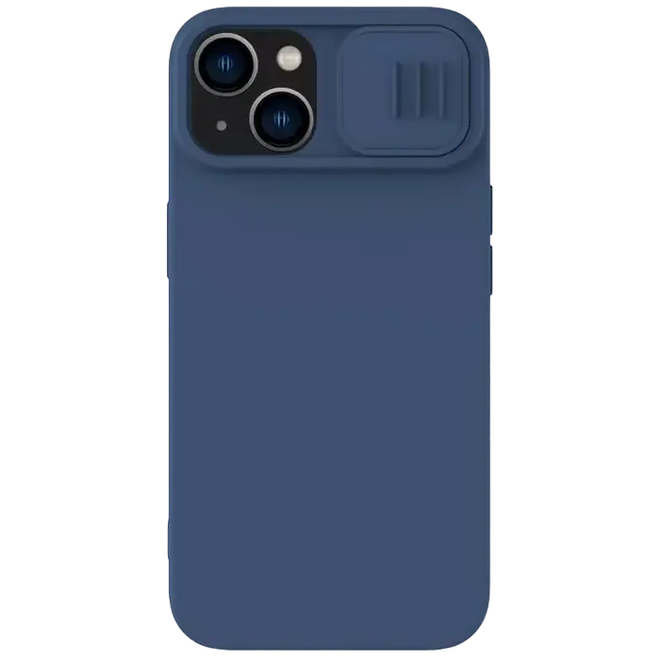 Husă Nillkin iPhone 15 Plus, CamShield Silky Silicone, Albastru Marin