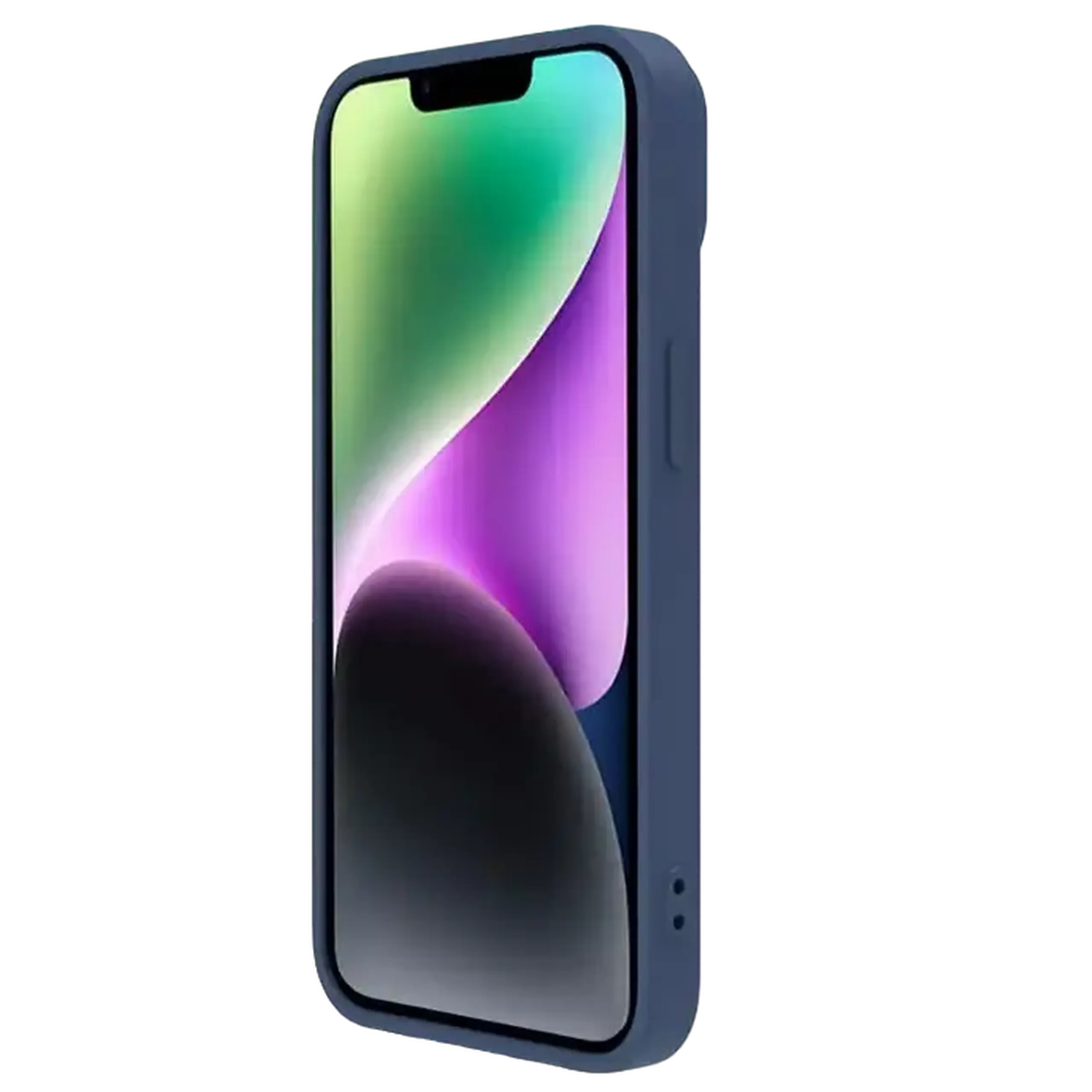 Husă Nillkin iPhone 15 Plus, CamShield Silky Silicone, Albastru Marin
