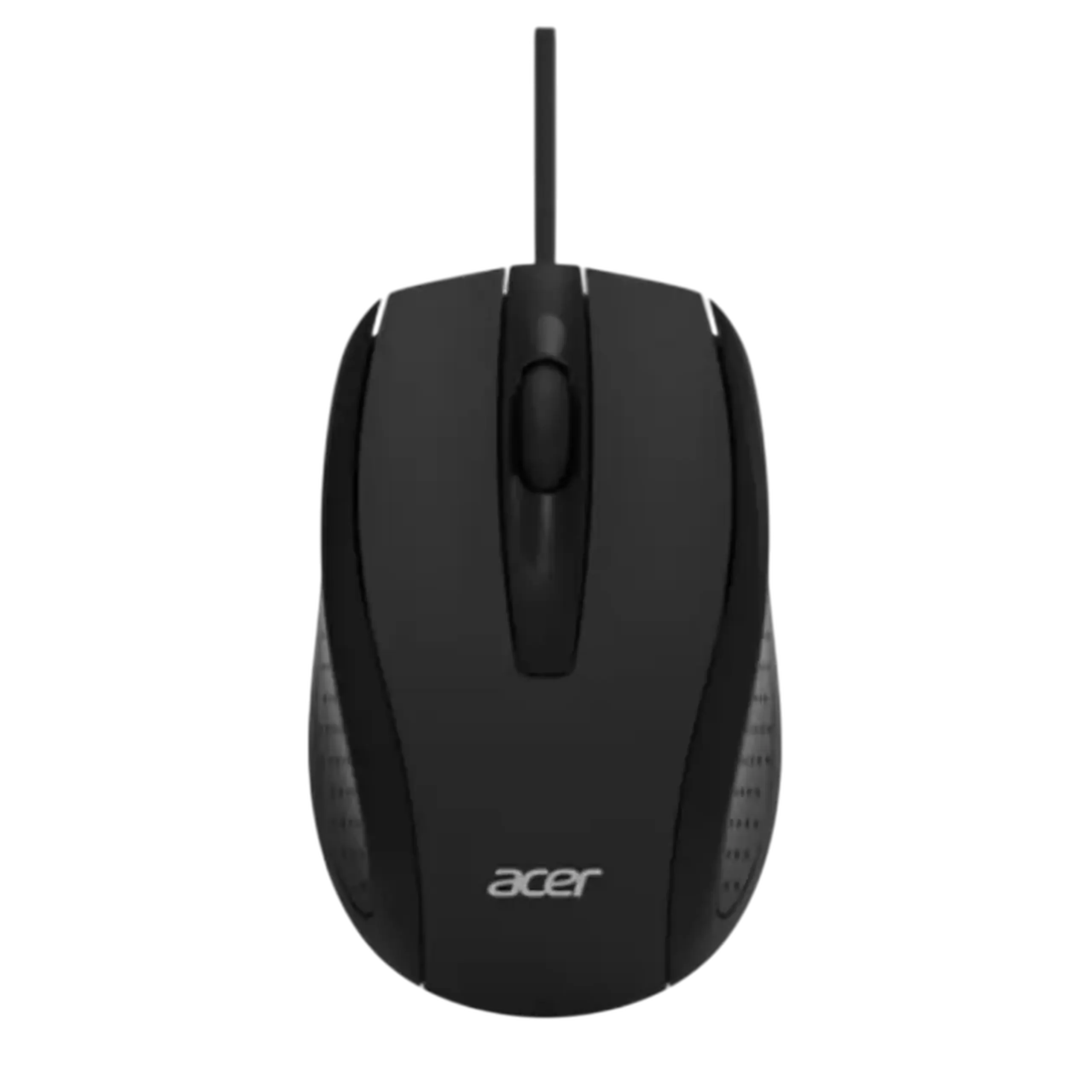 Mouse Acer cu fir optic, 1200 dpi, 3 butoane, Ambidextru, 1,5 m, USB, Negru